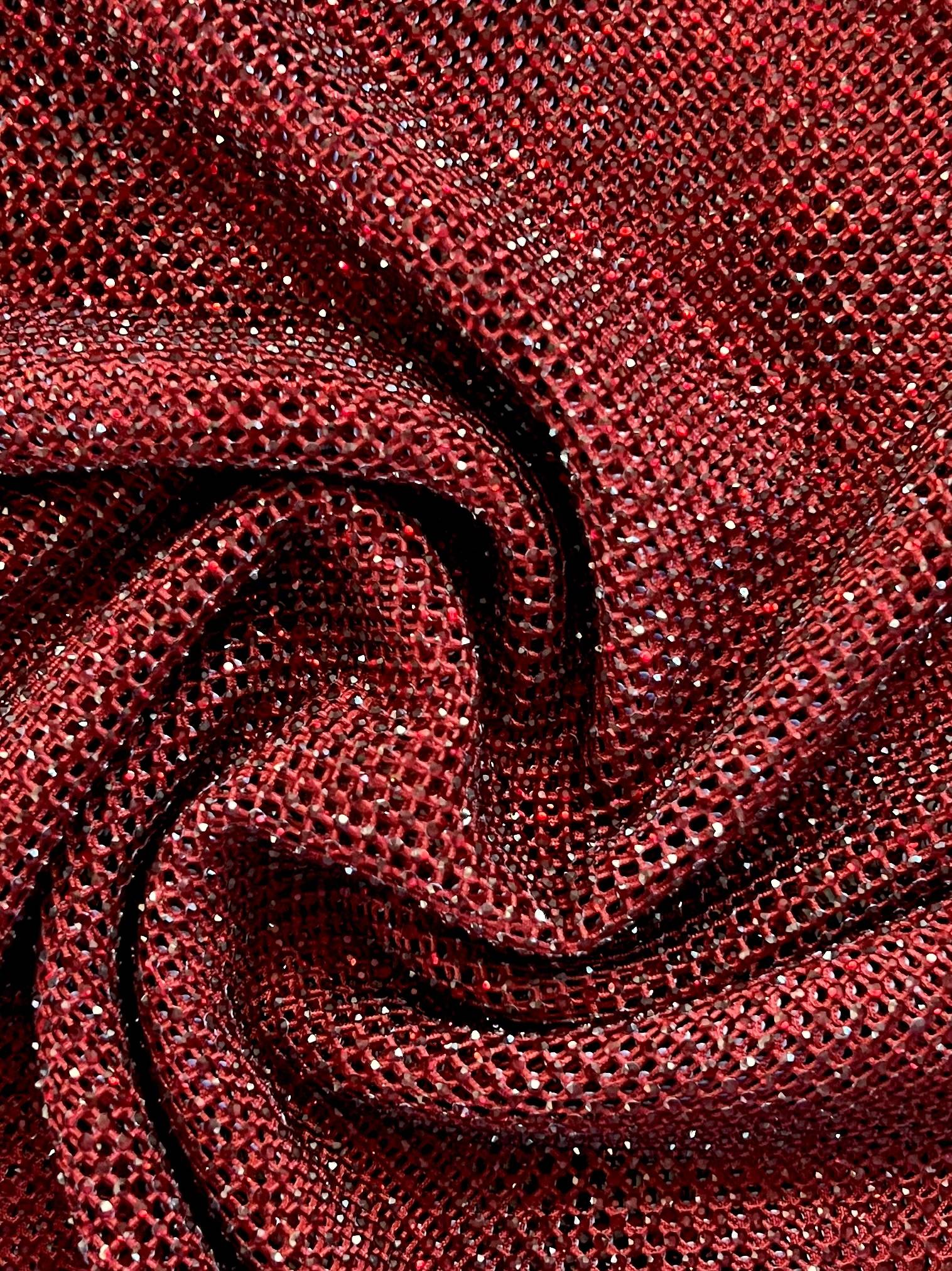 Made in Spain Micro Crystal Mesh in Red