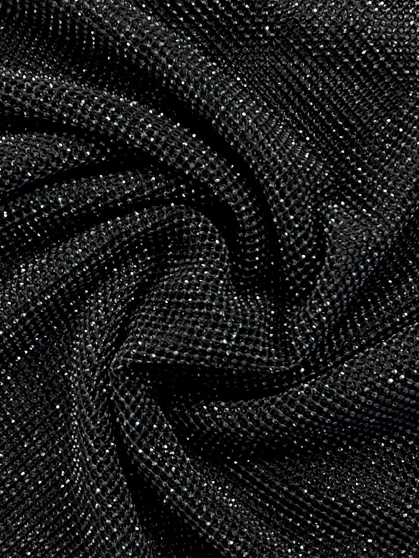 Made in Spain Micro Crystal Mesh in Black