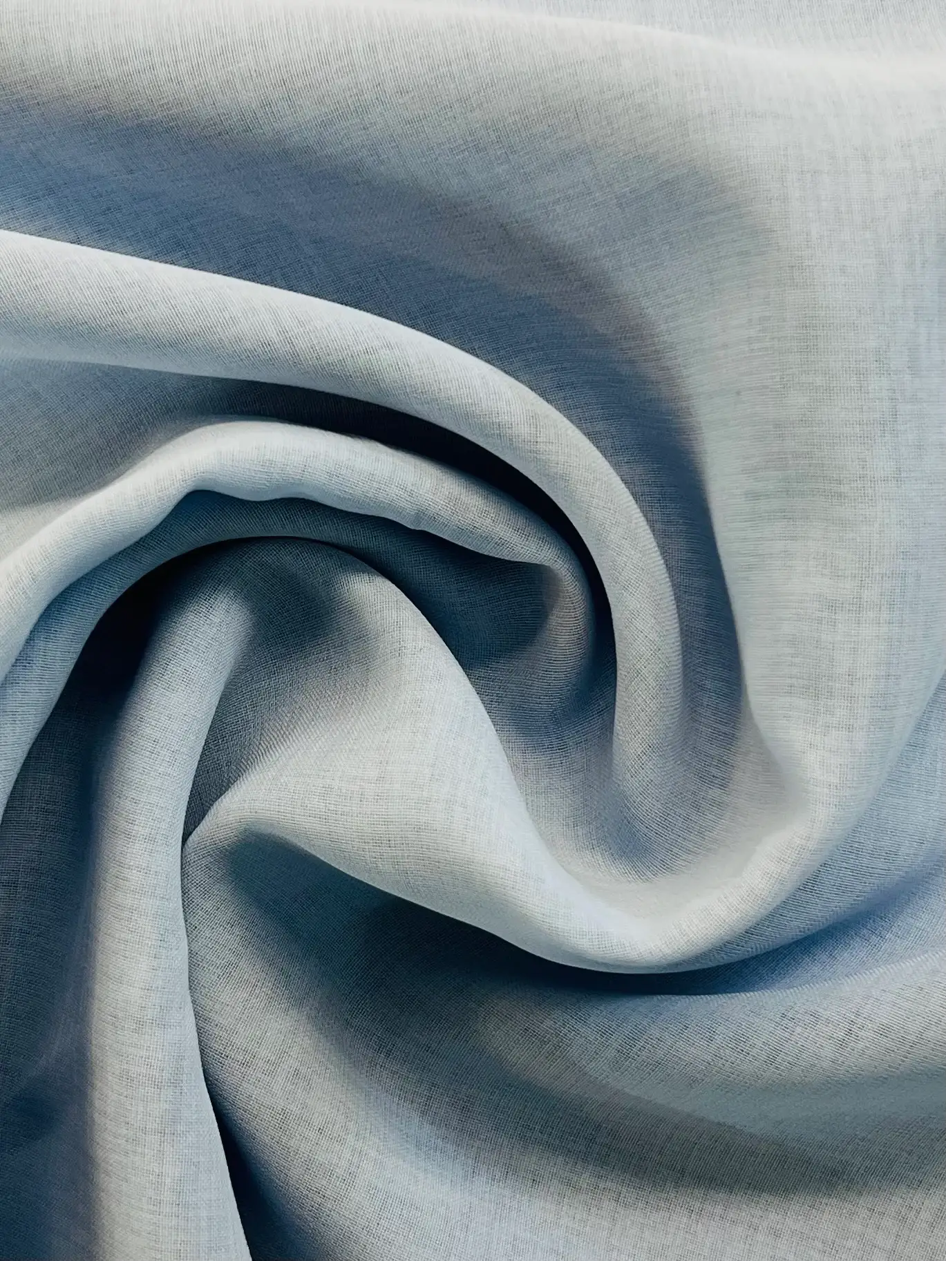 Japanese Polyester Gauze Chiffon in Baby Blue