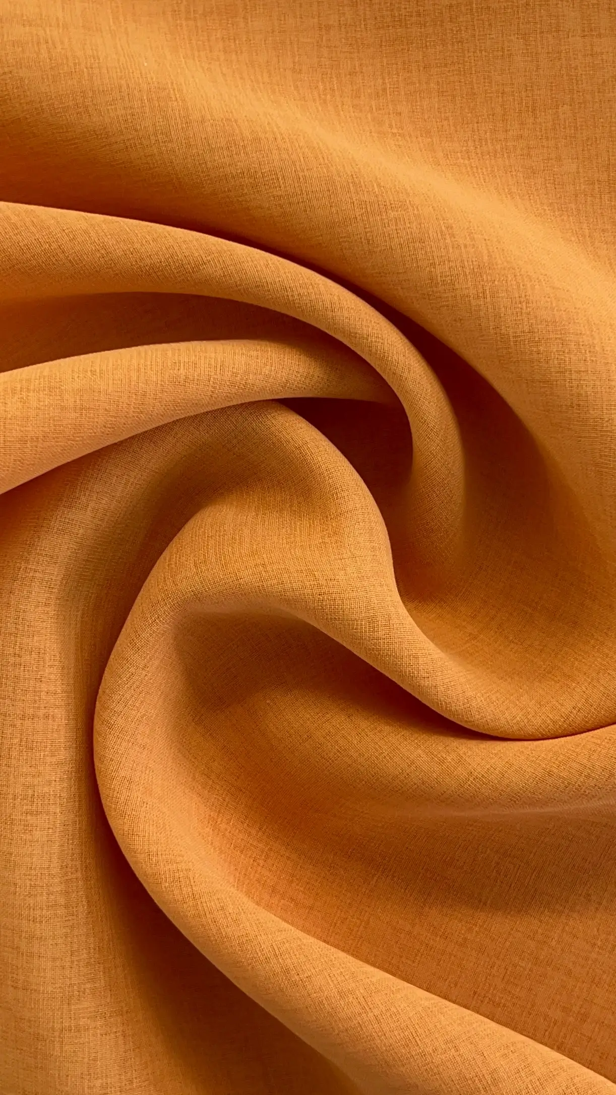 Japanese Polyester Gauze Chiffon in Tumeric