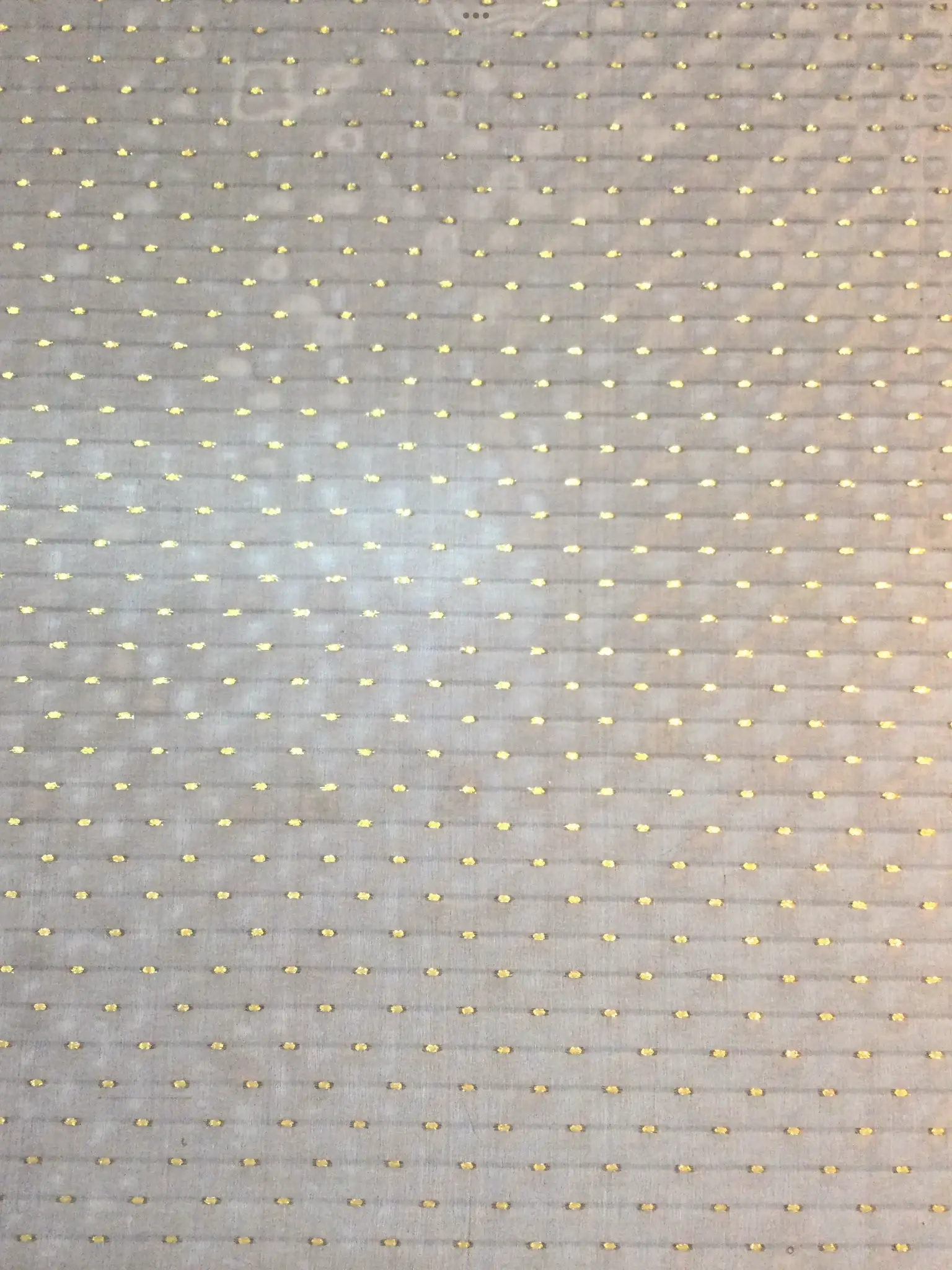 Silk Chiffon with Woven Lurex Dots in Black and Gold