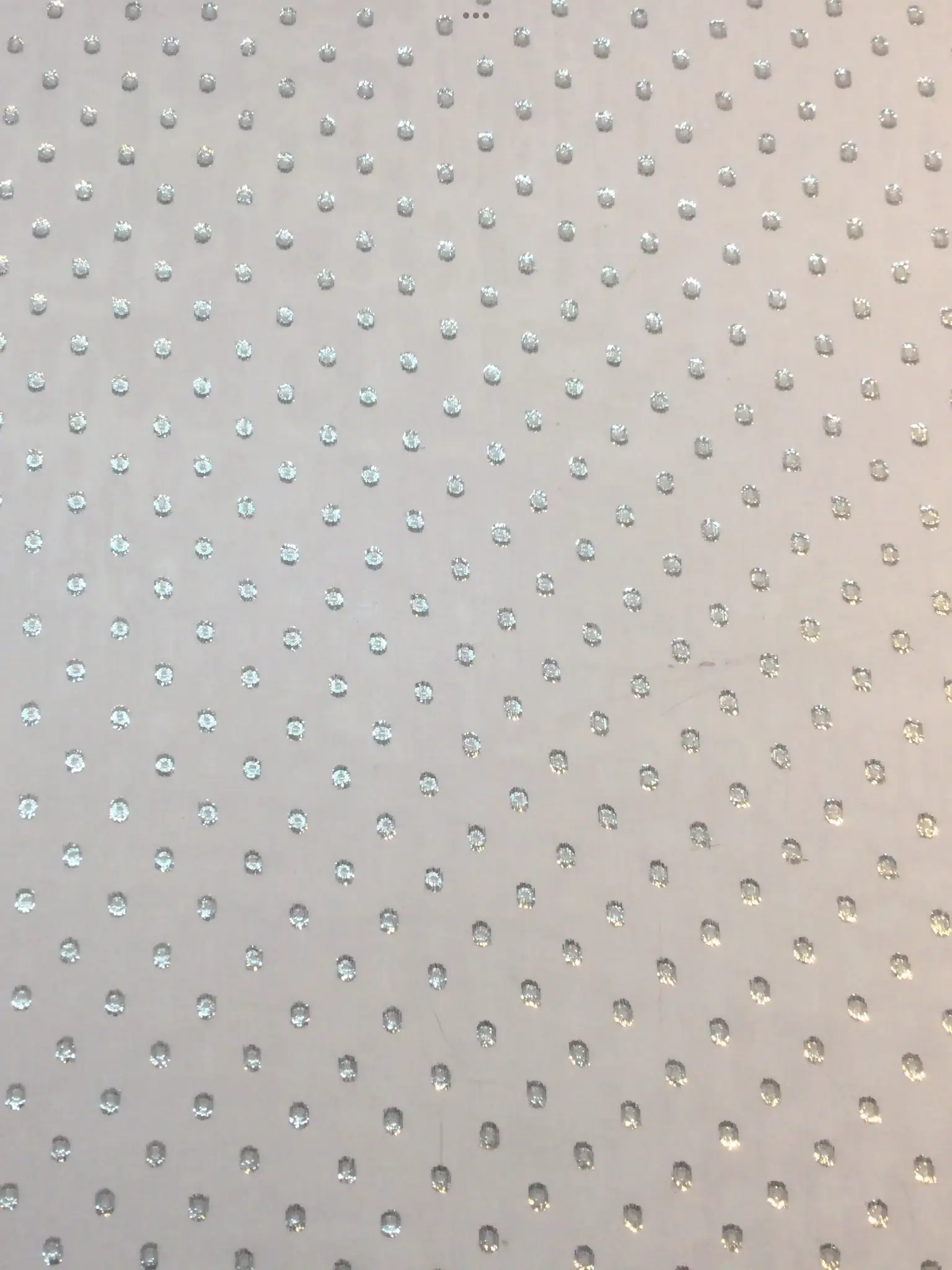 Silk and Lurex Fil Coupe' Chiffon in Lavender with Silver Dots