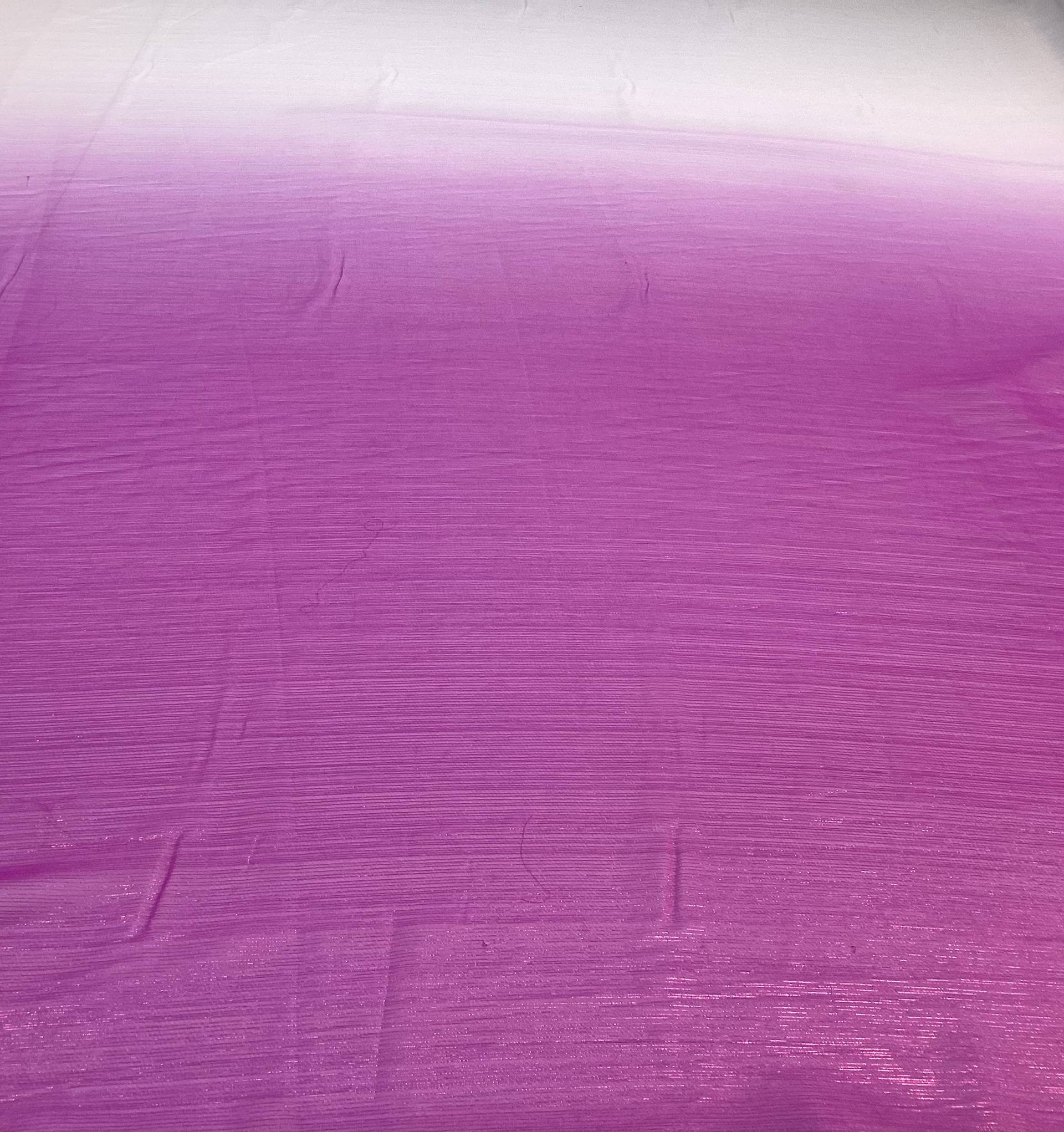 Ombre Polyester Metallic Chiffon in Fuchsia