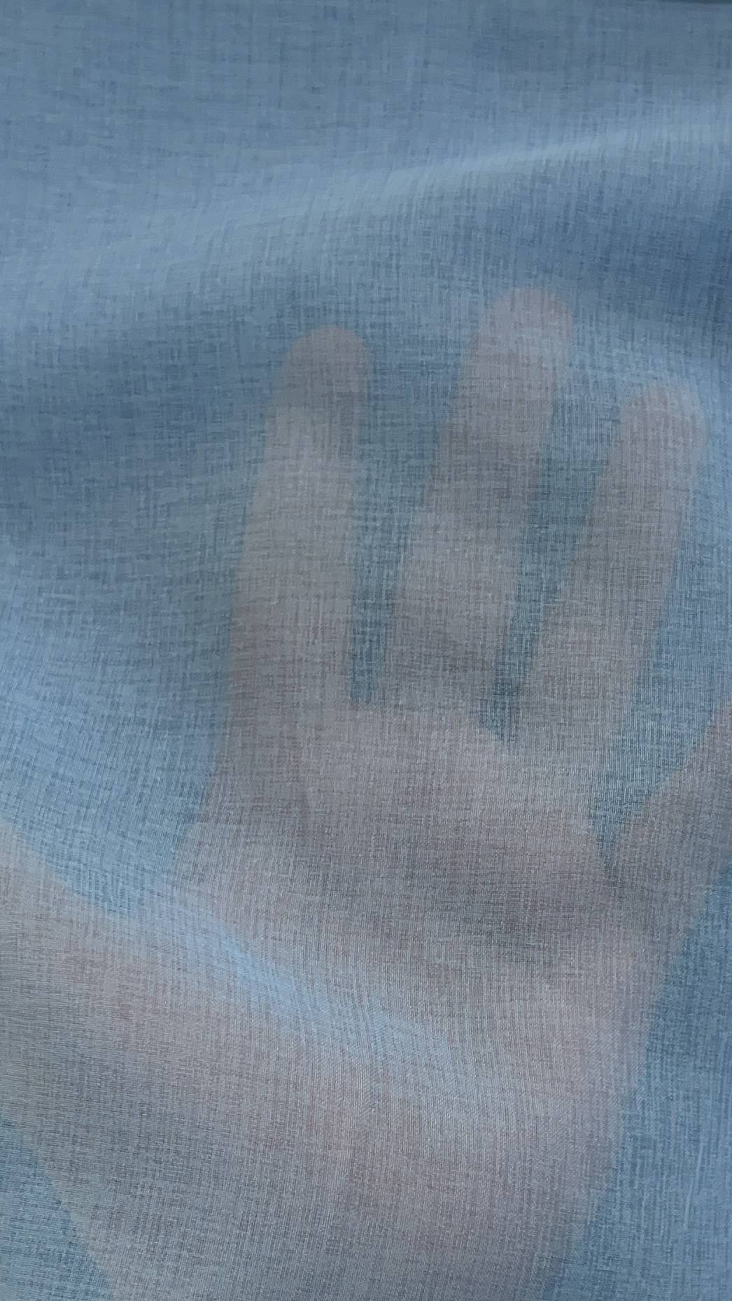 Japanese Polyester Gauze Chiffon in mediterranean 