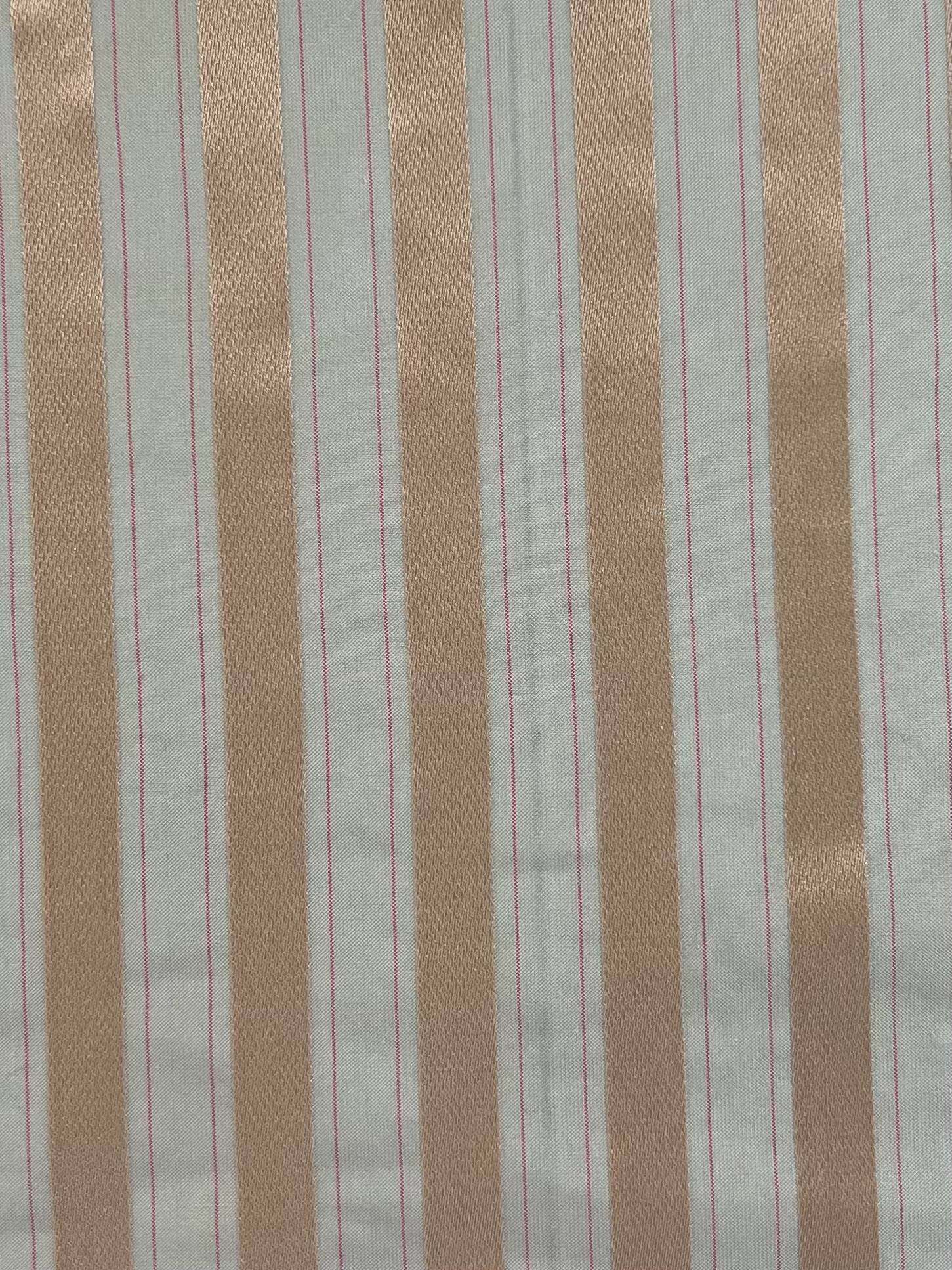 SILK/COTTON TAFFETA OTTOMAN STRIPE