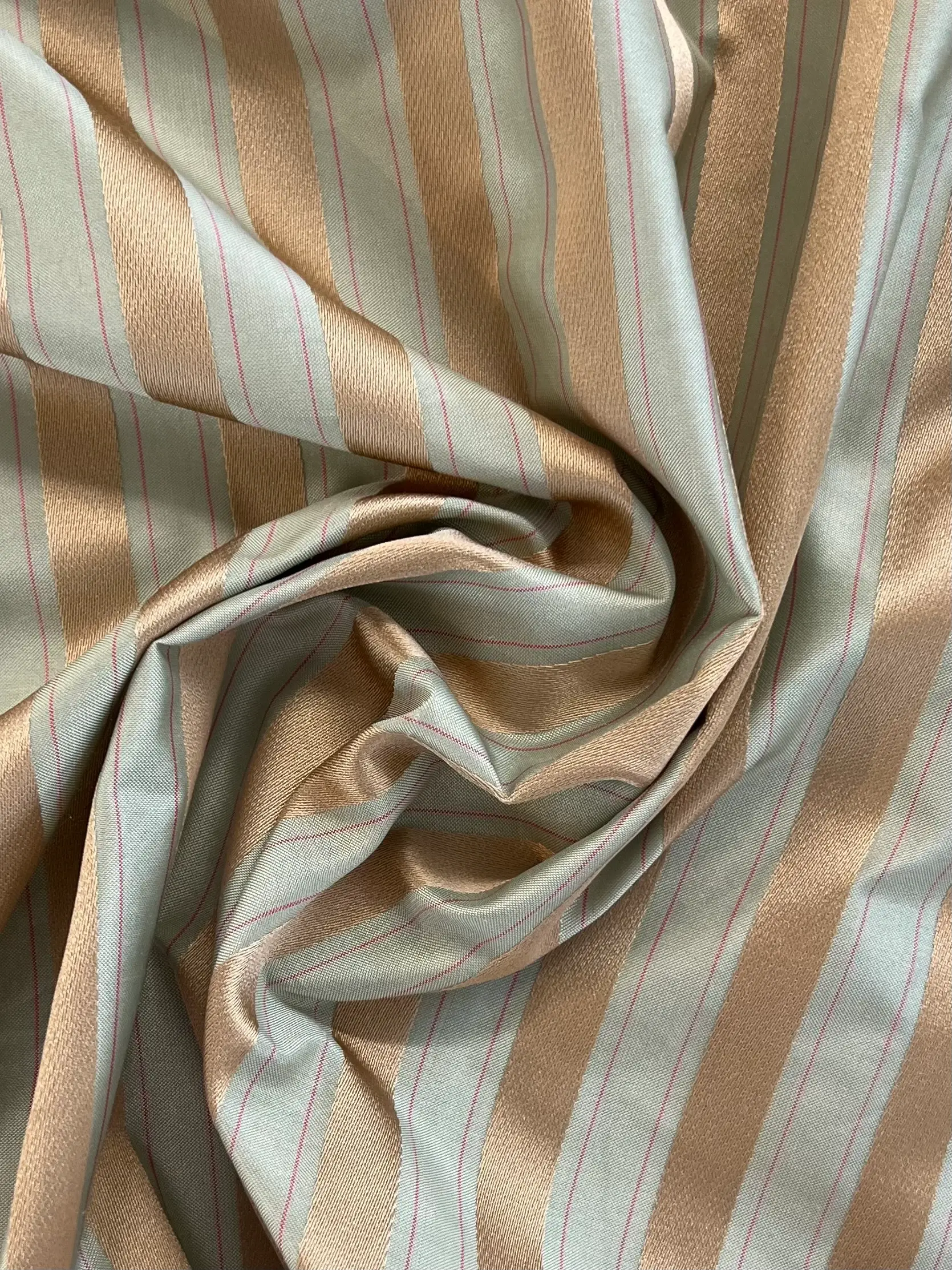 SILK/COTTON TAFFETA OTTOMAN STRIPE