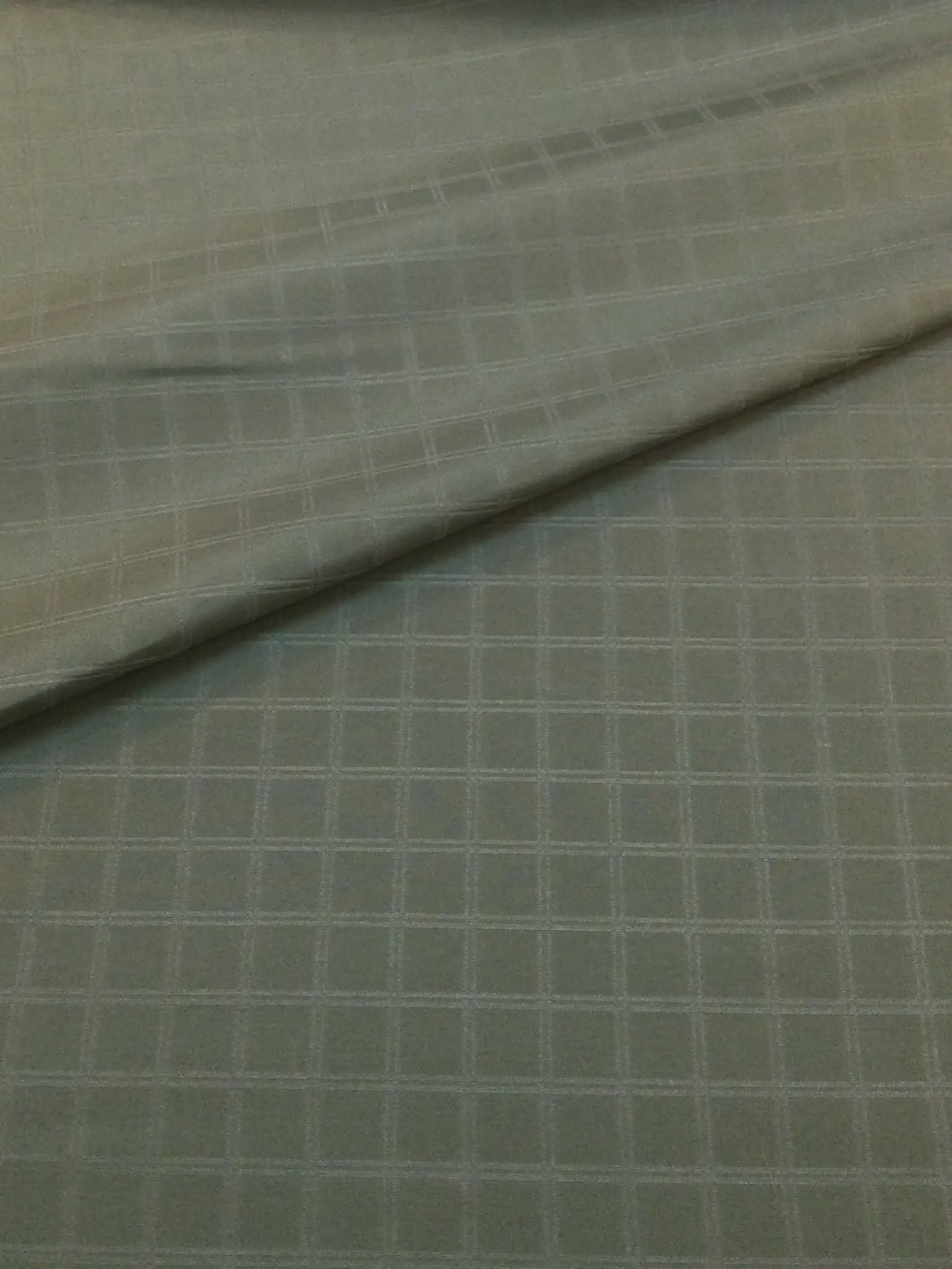 Made in Italy 100% Silk Windowpane Brocade in Olive
