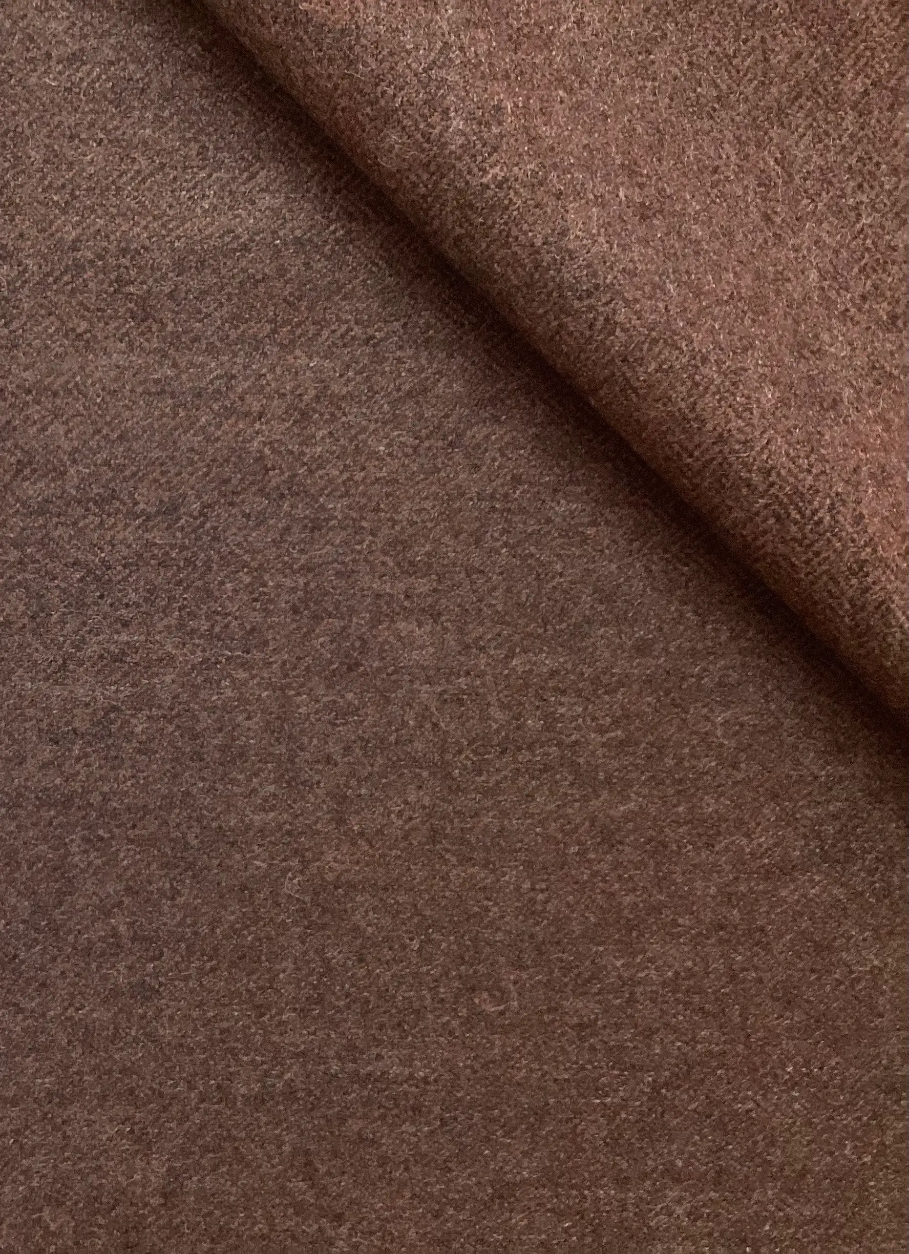 Made in Austria100% Wool Herringbone In Red Mahogany 