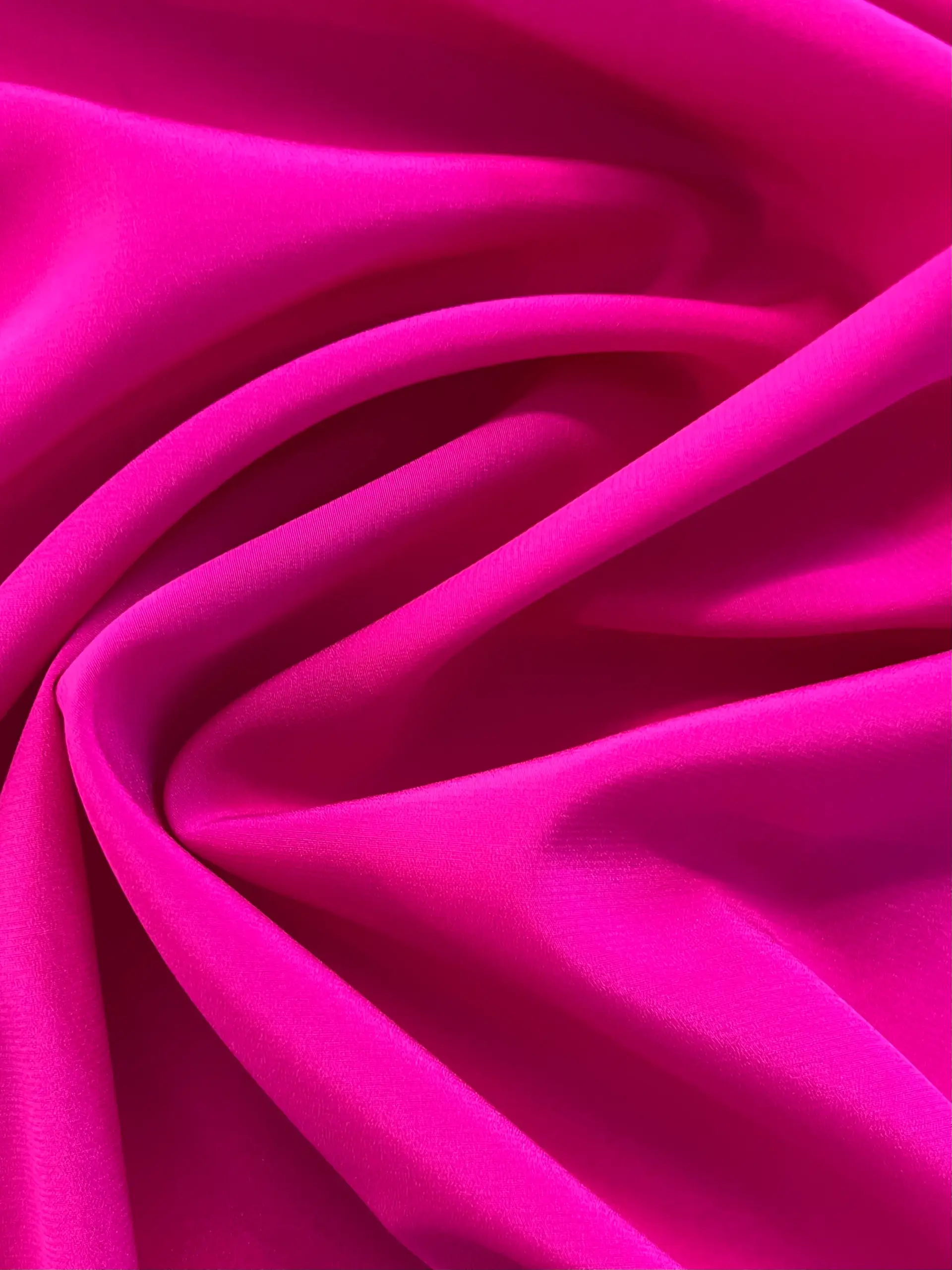 Stretch Silk Crepe de Chine in GumDrop