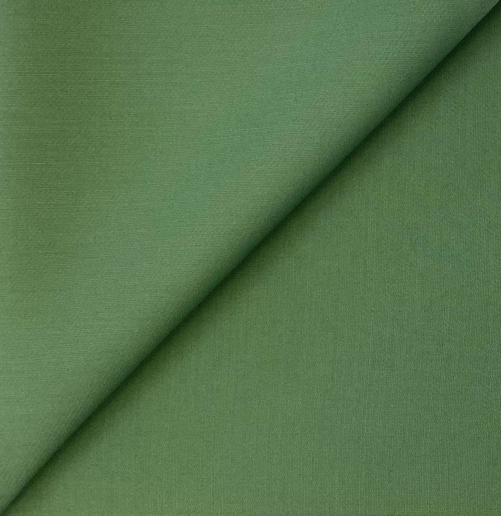Italian Twill Double Weave Silk and Wool in Fern Green