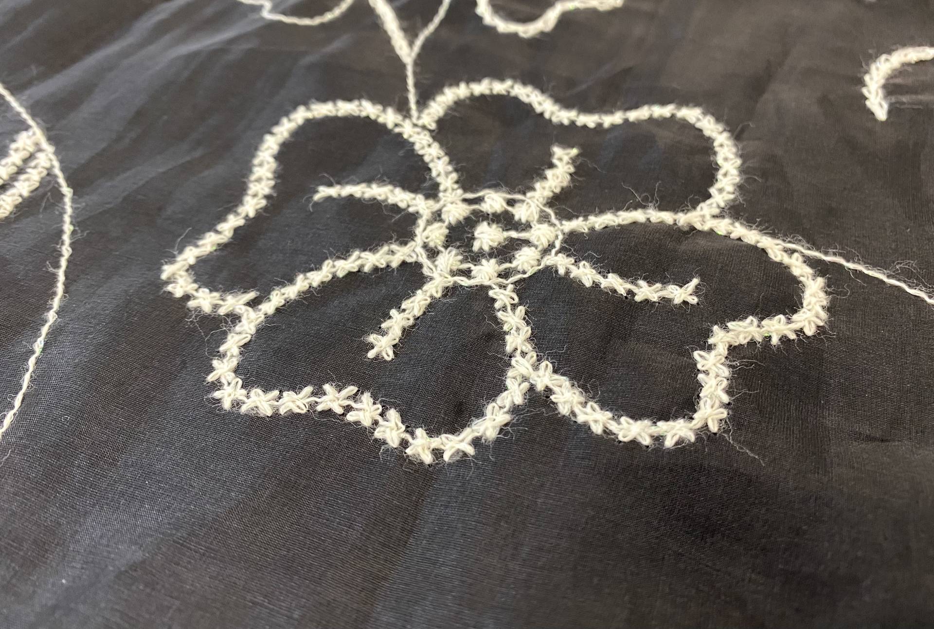 Embroidered Silk Organza 