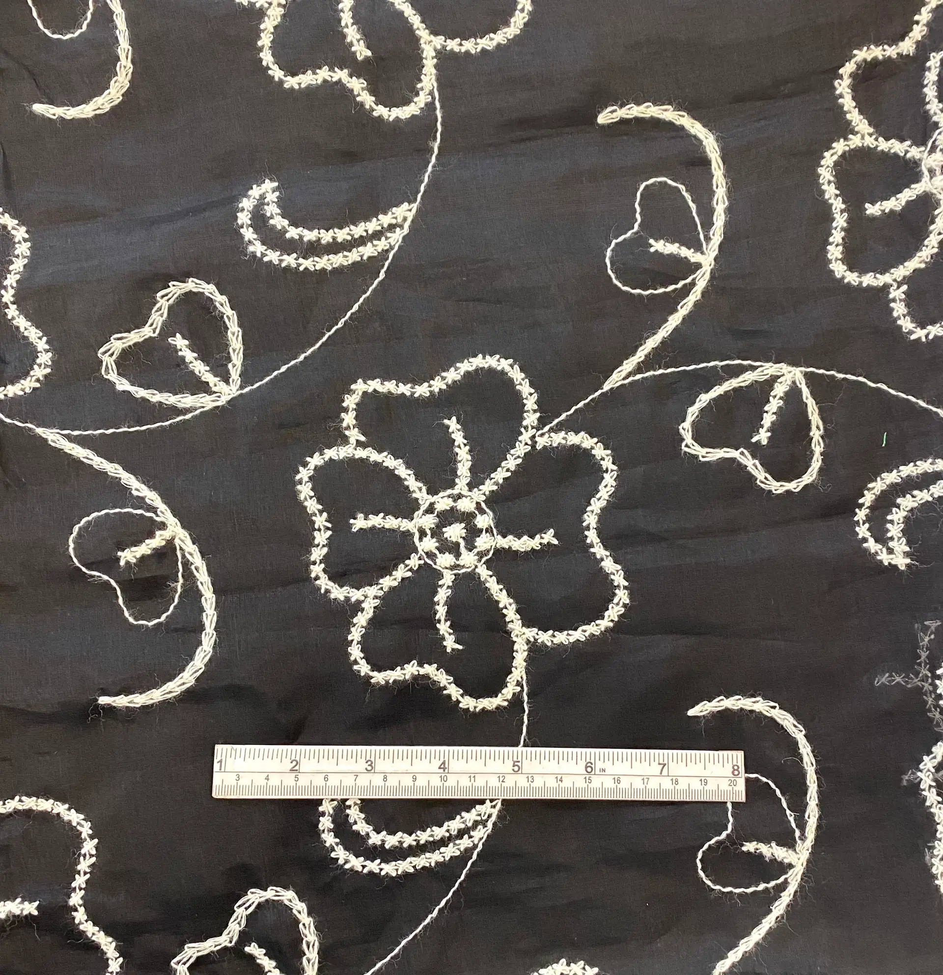 Embroidered Silk Organza 