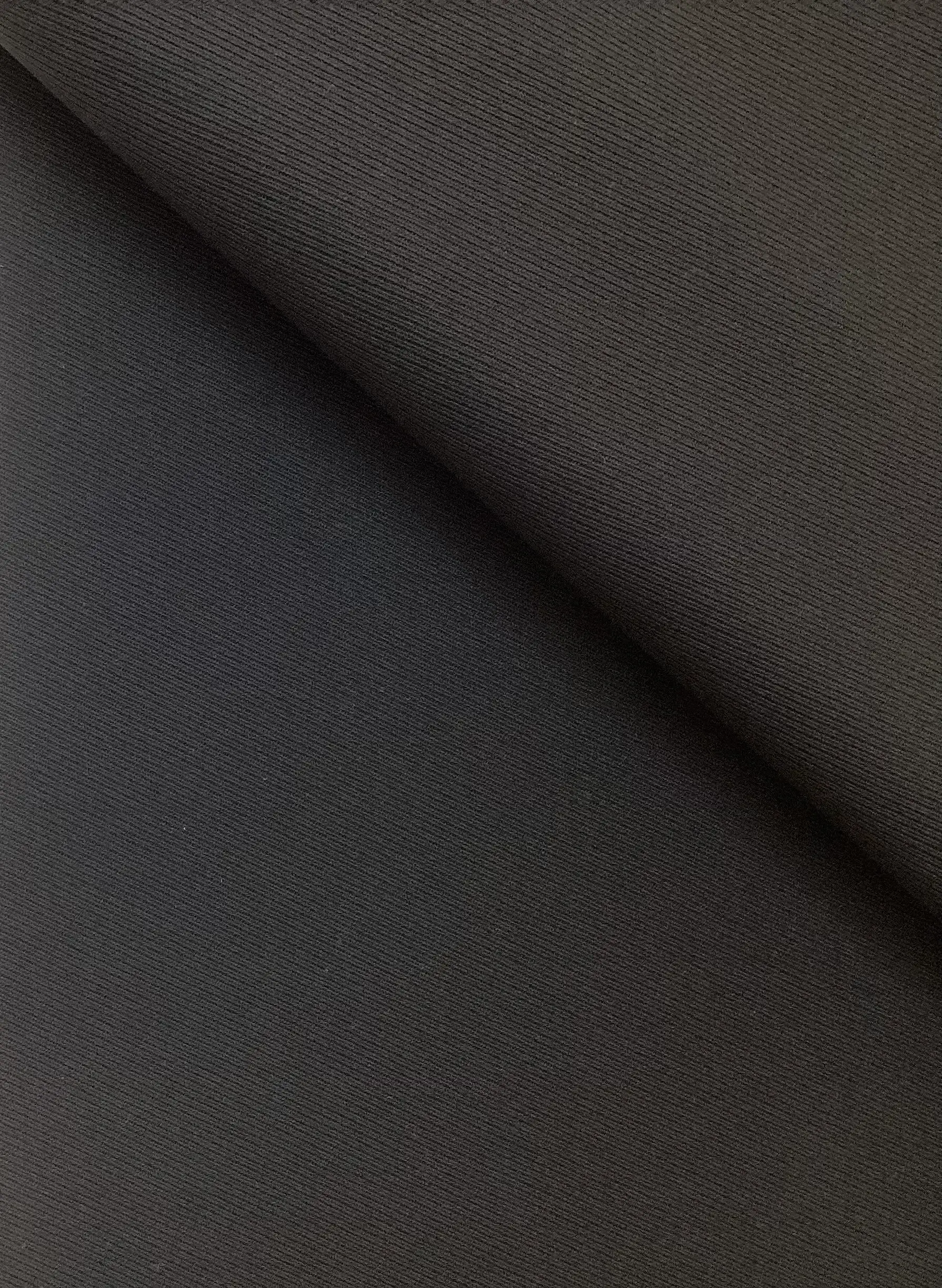 Made in Italy 100% Wool Cavalry Twill in Jet Black
