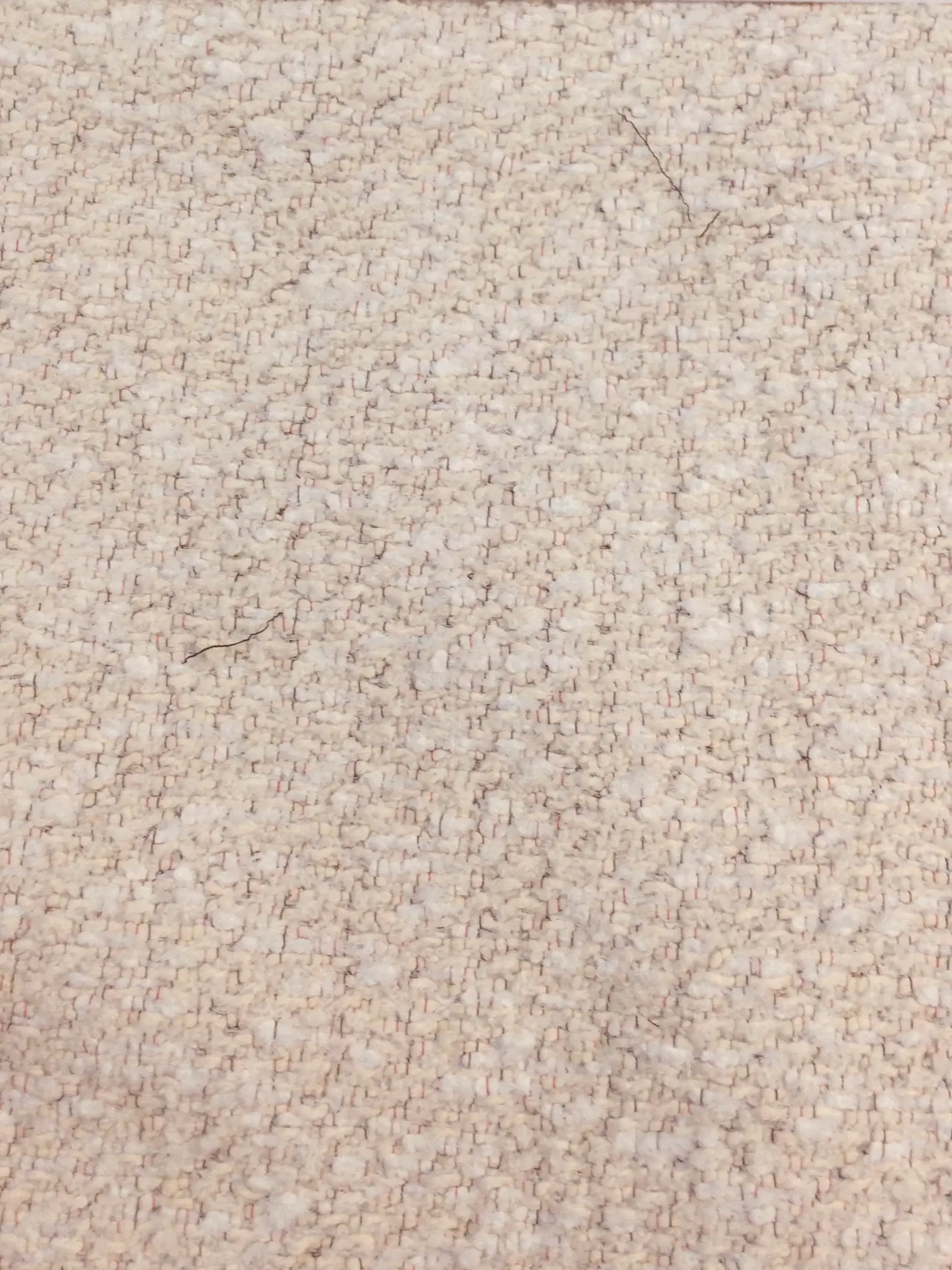 Italian Cotton Blend Tweed in Winter White 