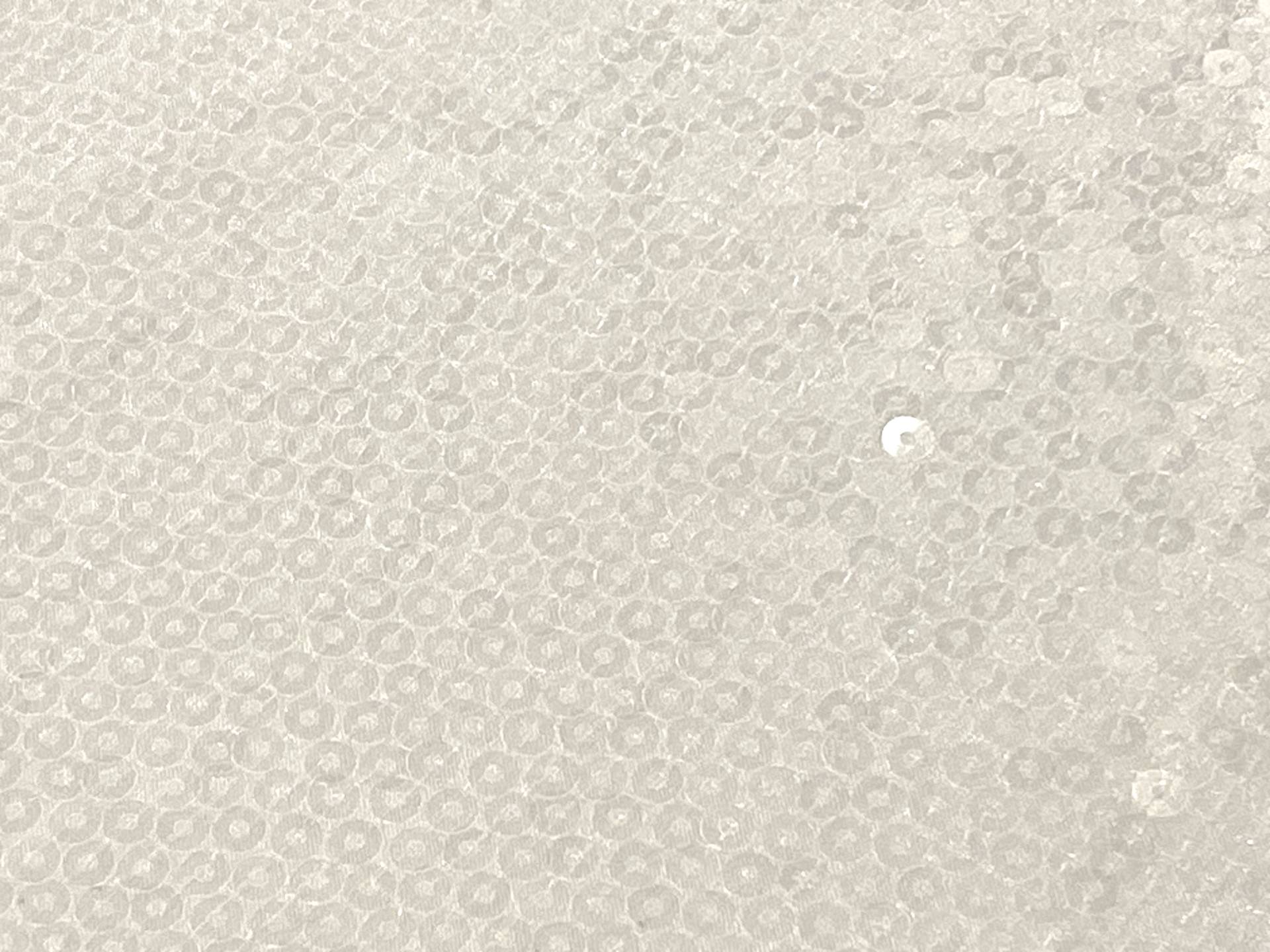Transparent Sequins on Satin Organza in Ivory