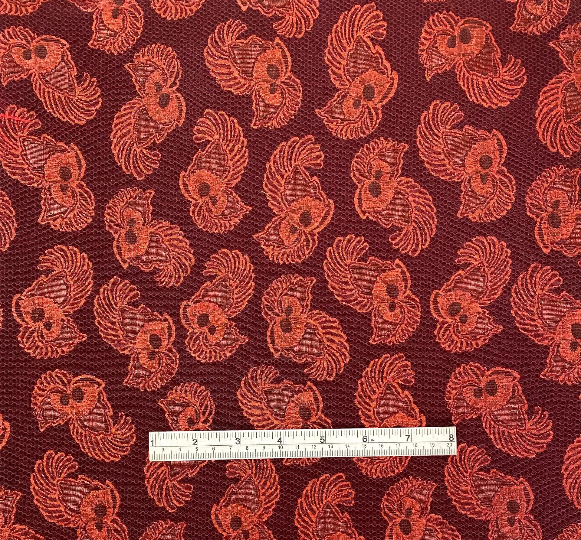 Made in Italy Cotton/Rayon/Metallic Brocade in Red