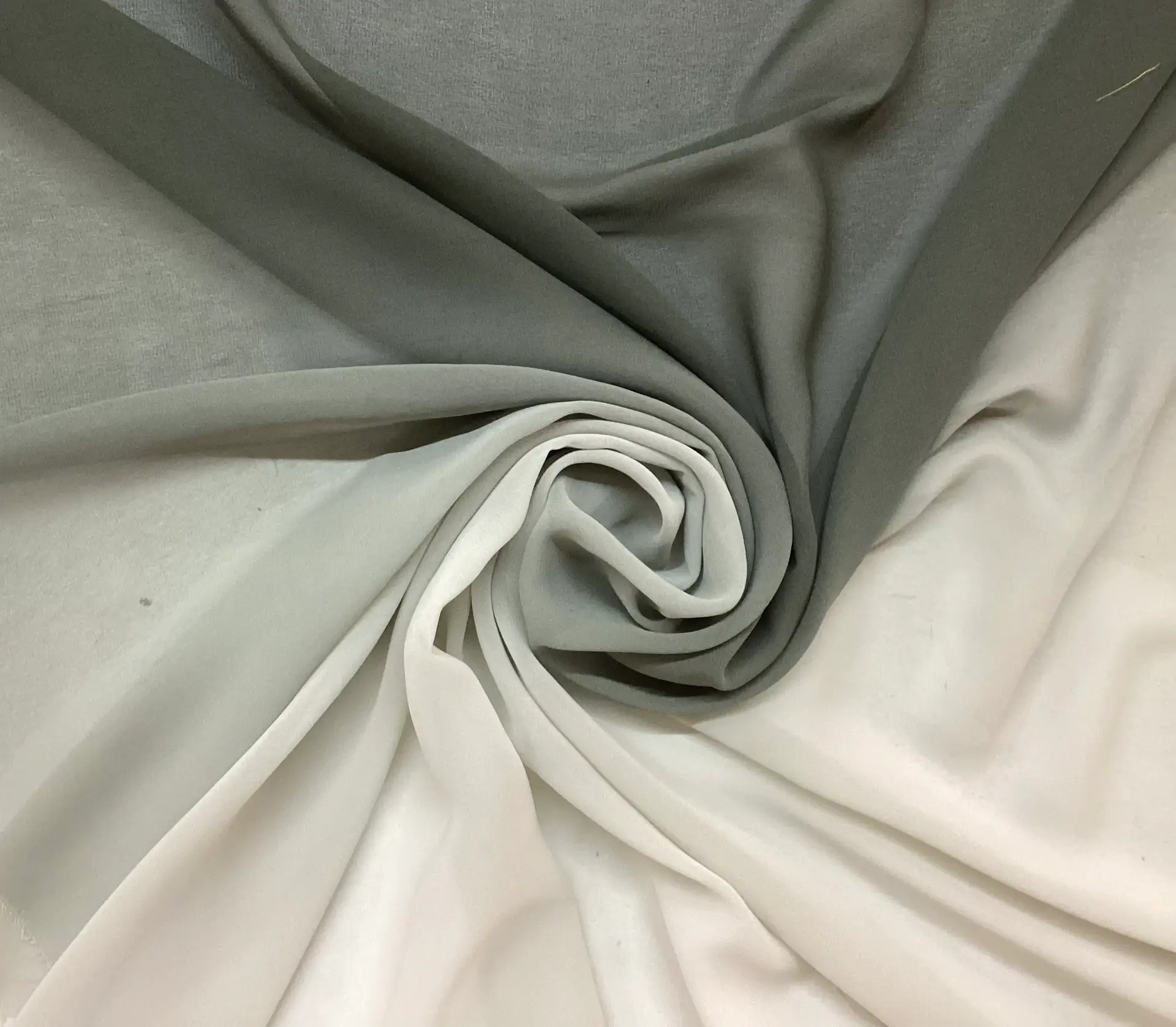 Ombre Polyester Chiffon in Sage