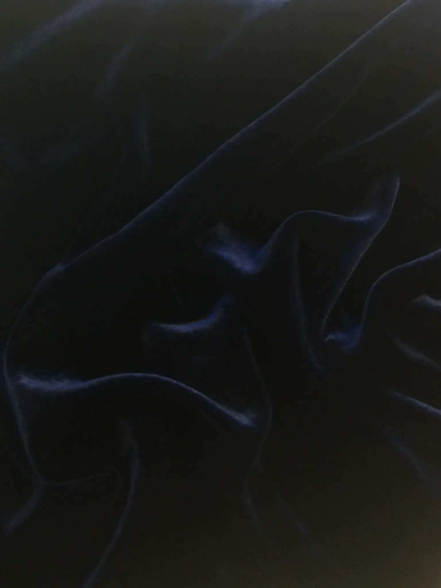 Silk Rayon Velvet in Navy