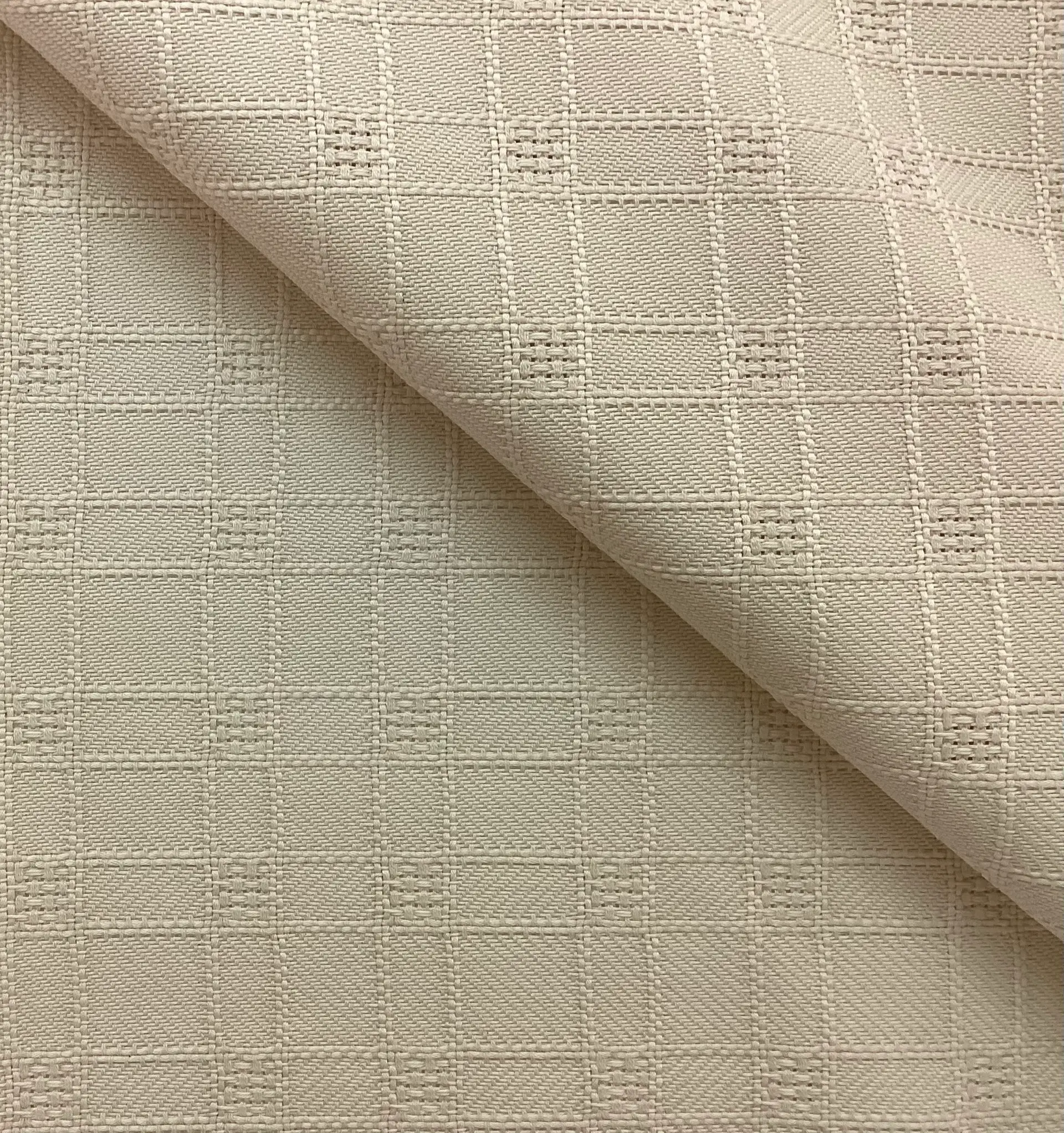 Wool & Cotton Tiles Pattern Tweed In Rice