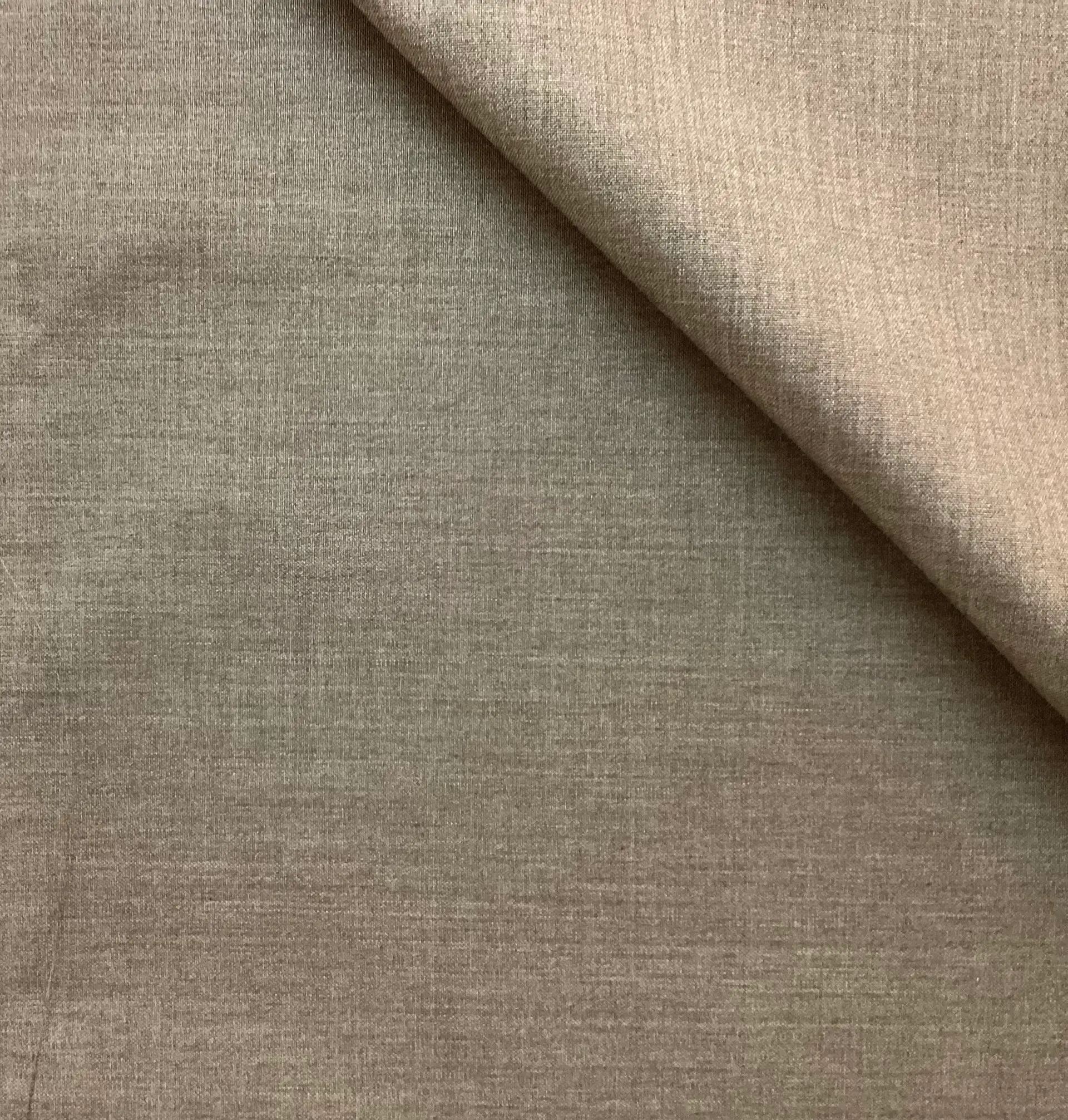 Made In Italy 100% Silk Suiting In Taupe