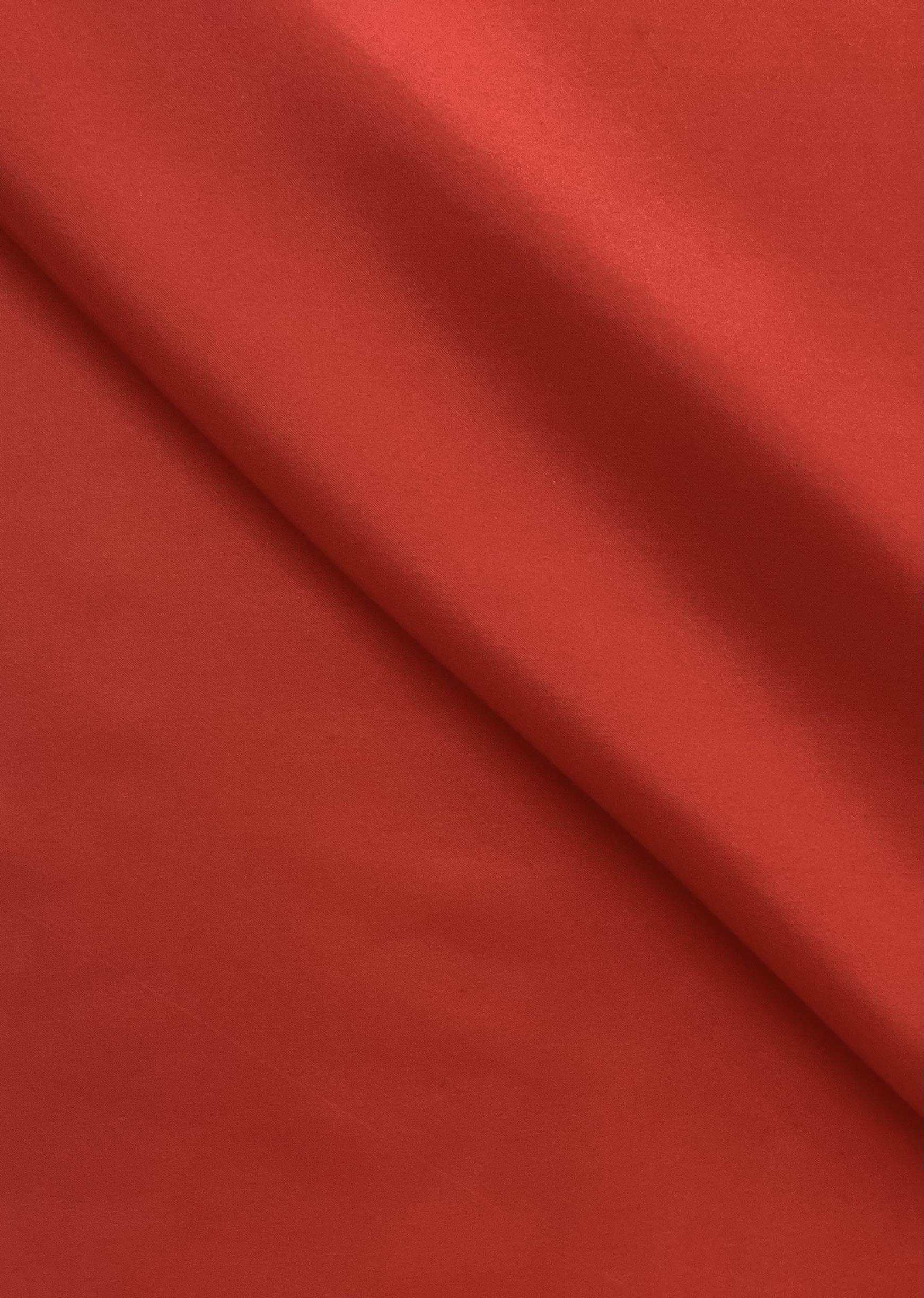 100% Silk Habutai In Lipstick