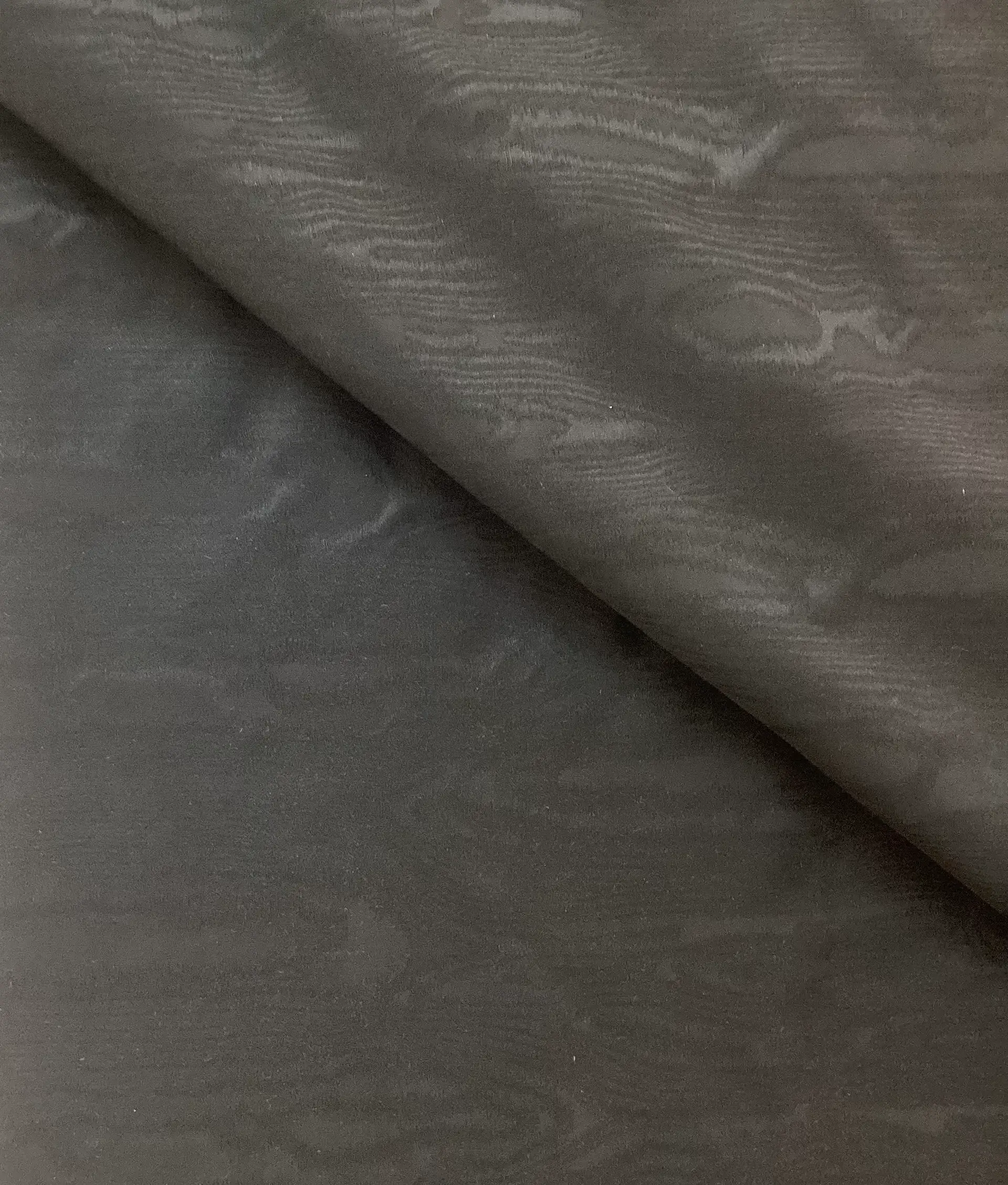 Italian Woven Moiré in Black