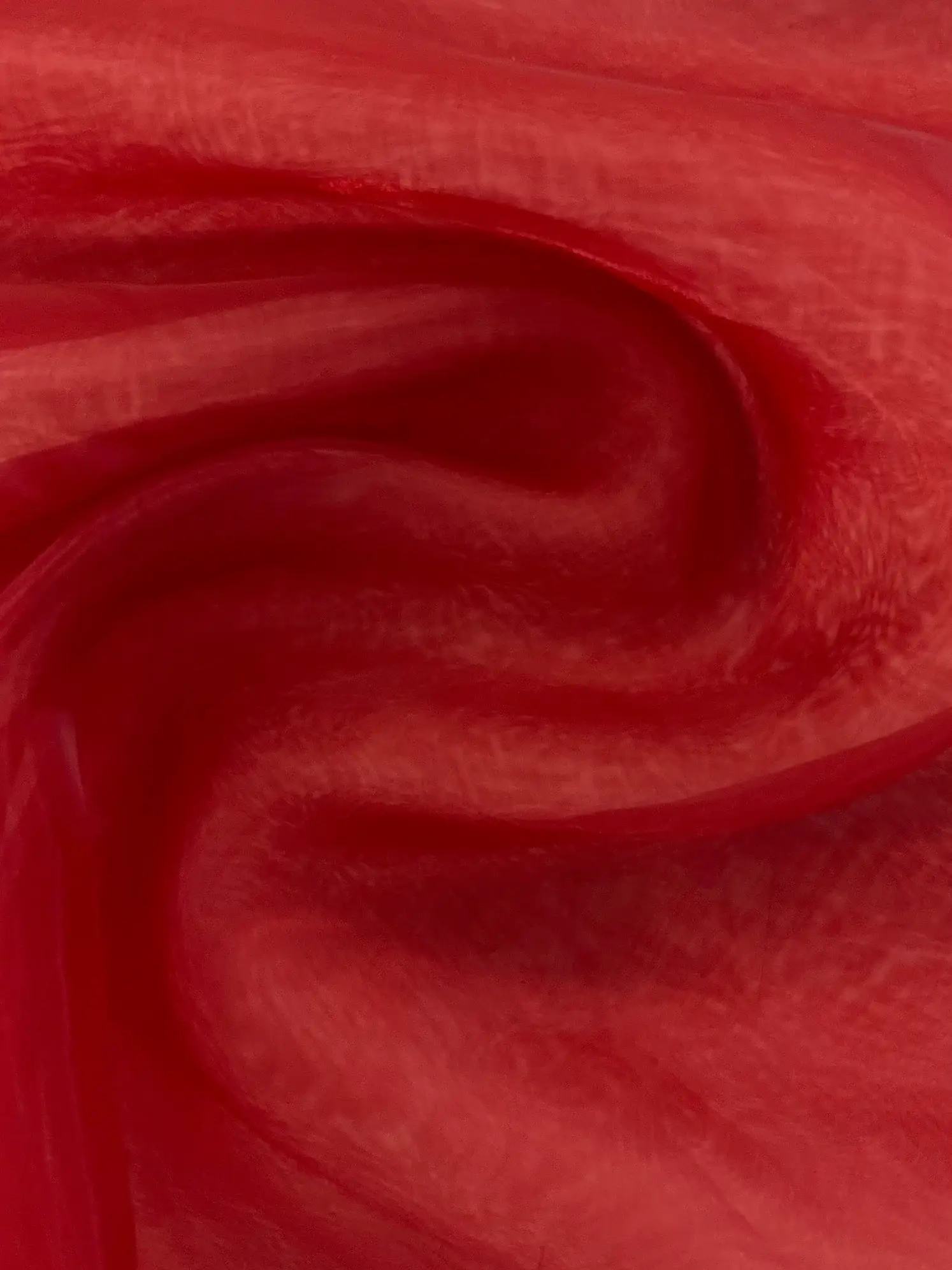Polyester Organza Onion Skin in Garnet