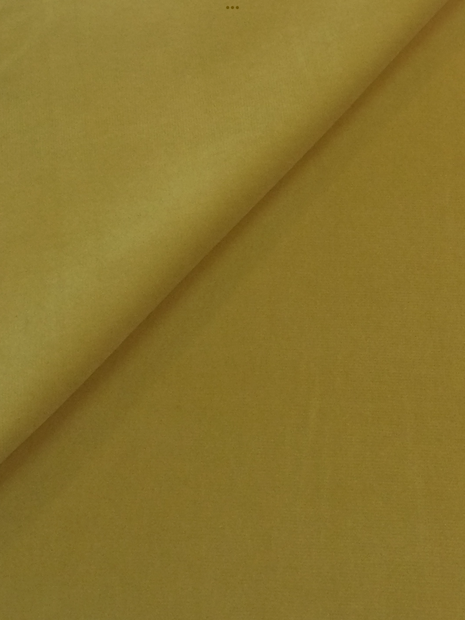 Made in Italy Cotton Velvet in Yellow 