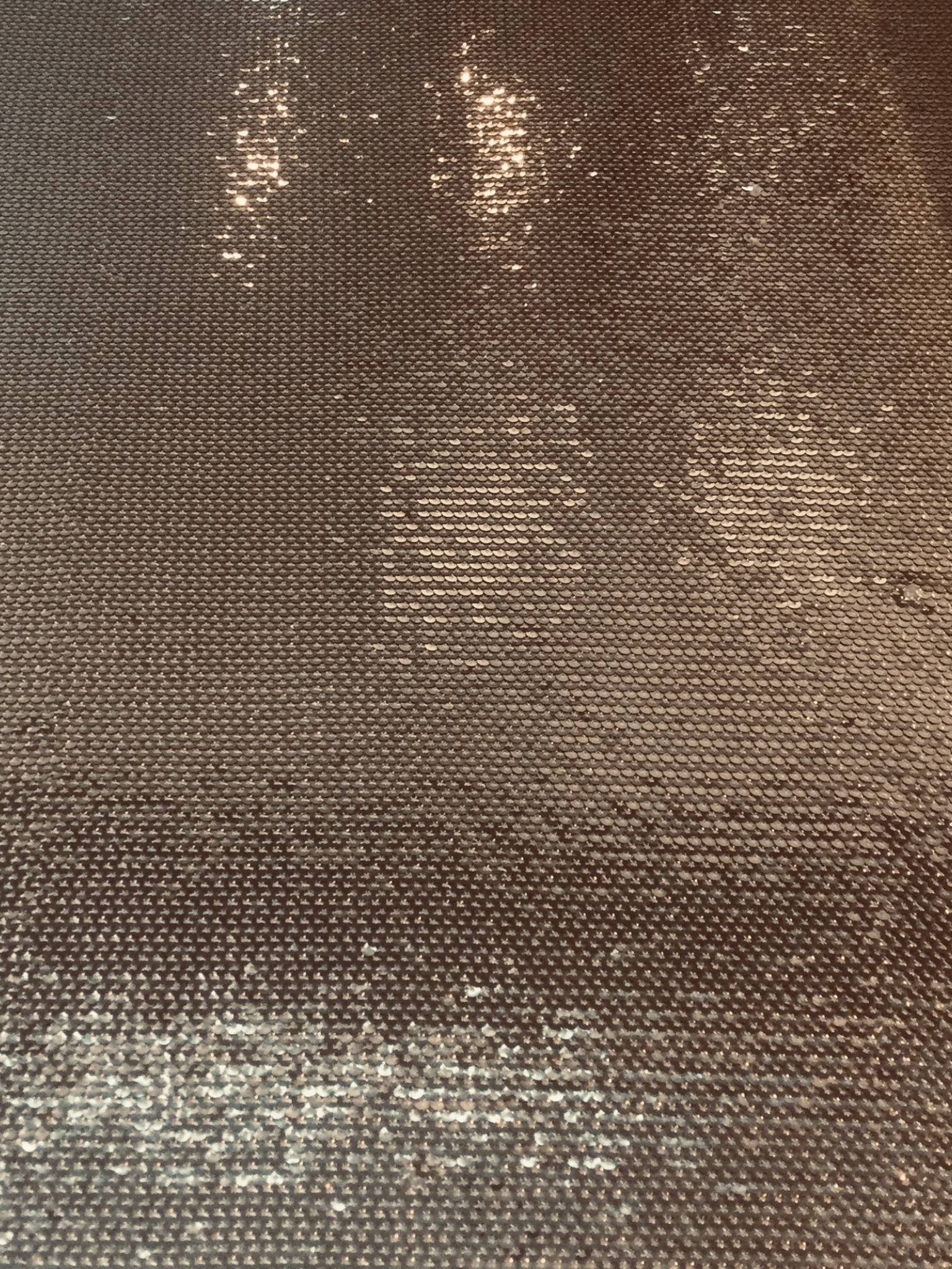 Fish Scale Sequins on Tulle in Gold