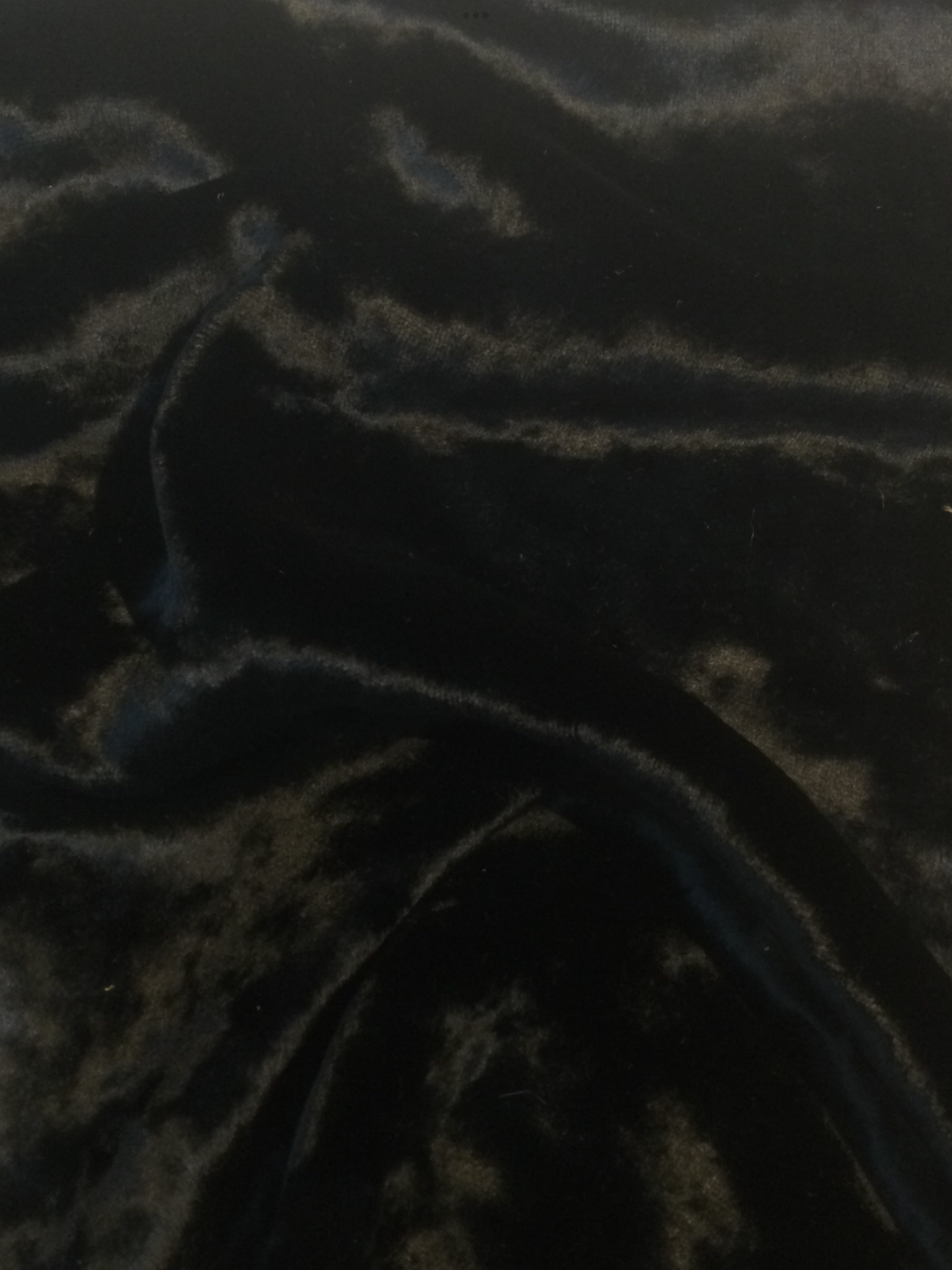 Made in Italy 100% Viscose Velvet in Black