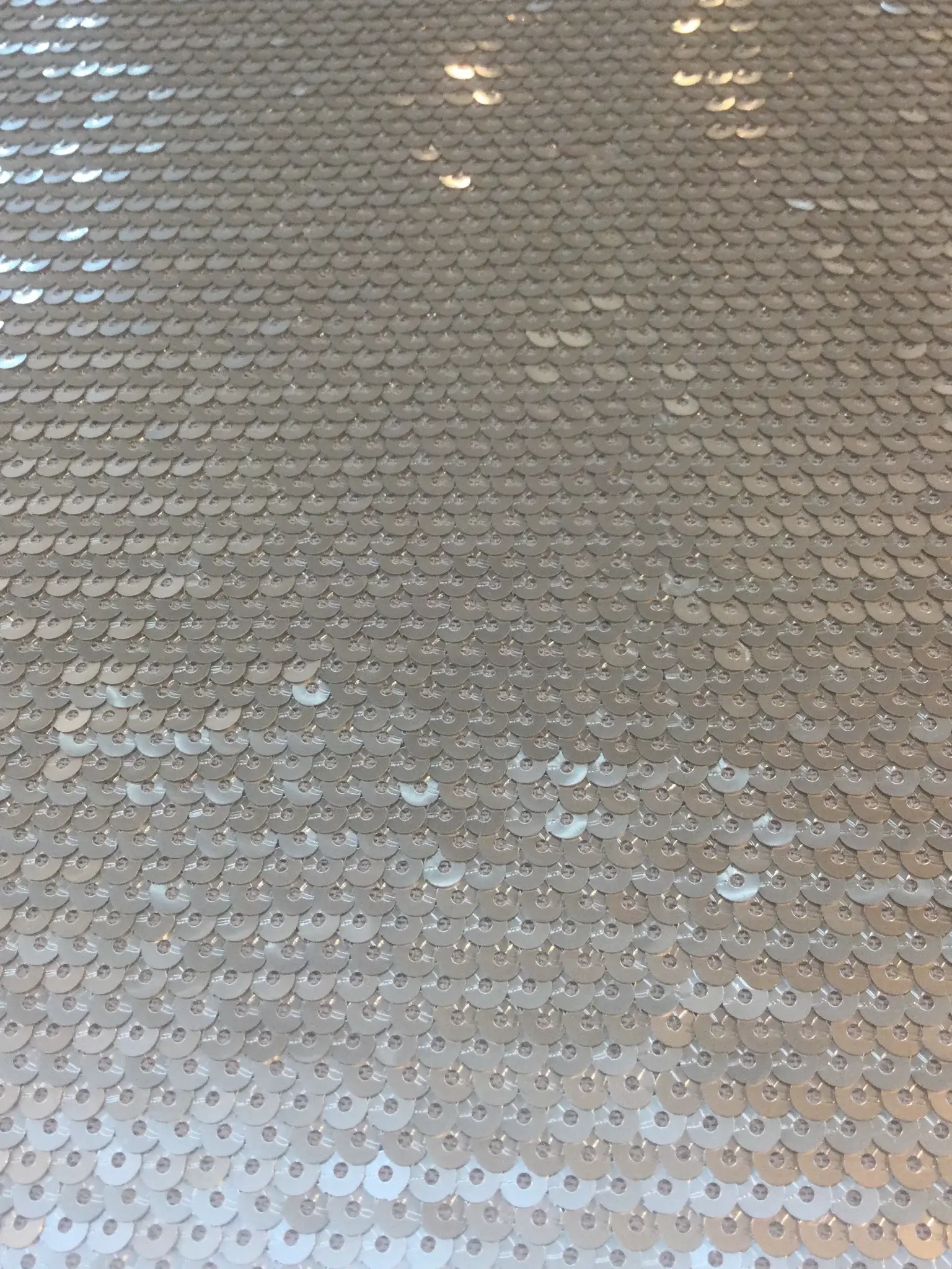 Fish Scale Sequins on Tulle in Grey