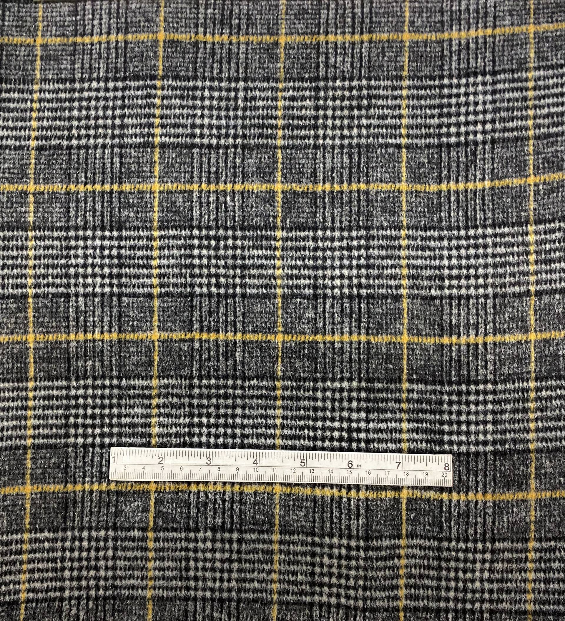 Cashmere Wool Plaid Double Face