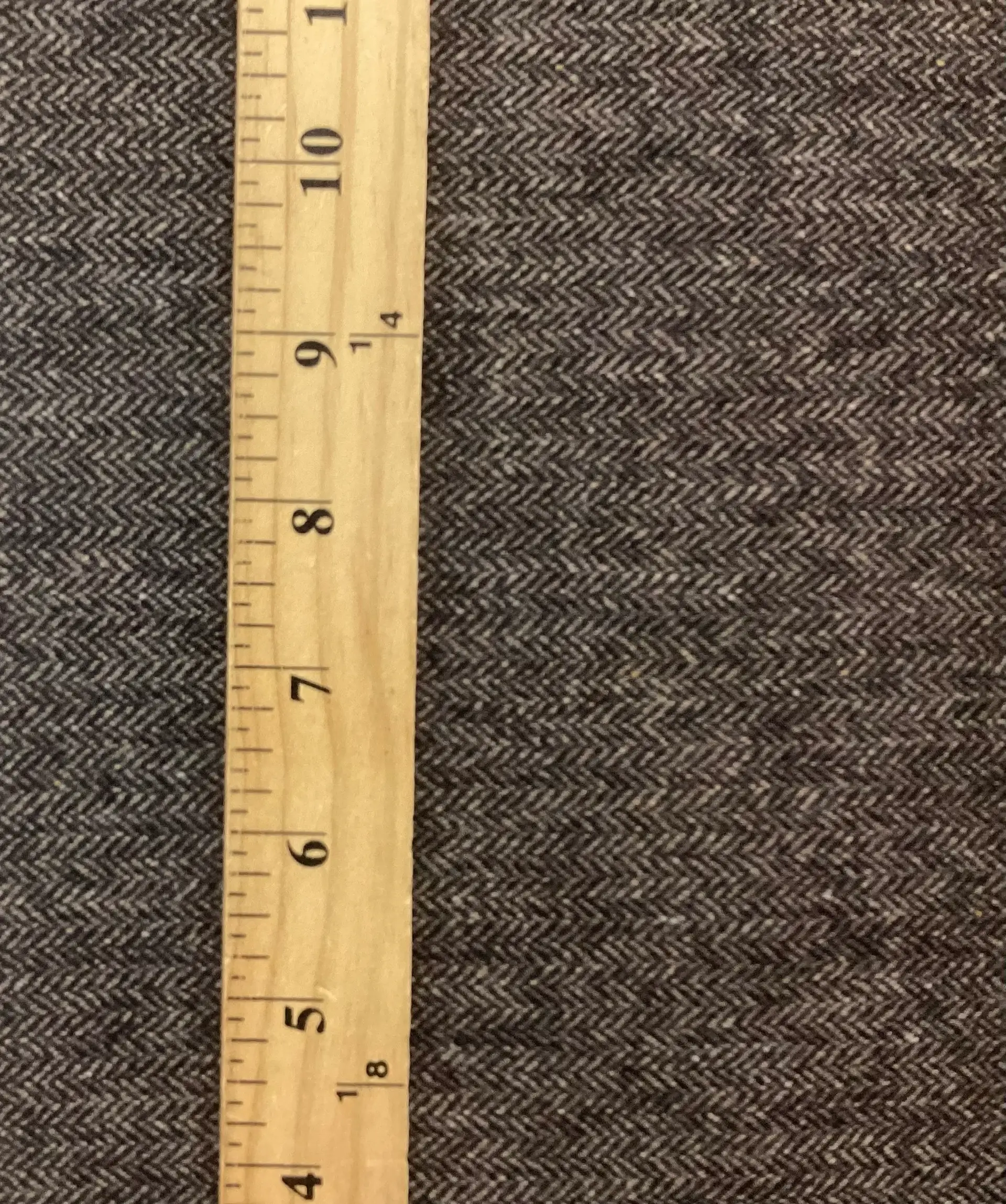100% Wool Herringbone In Andean Walnuts 