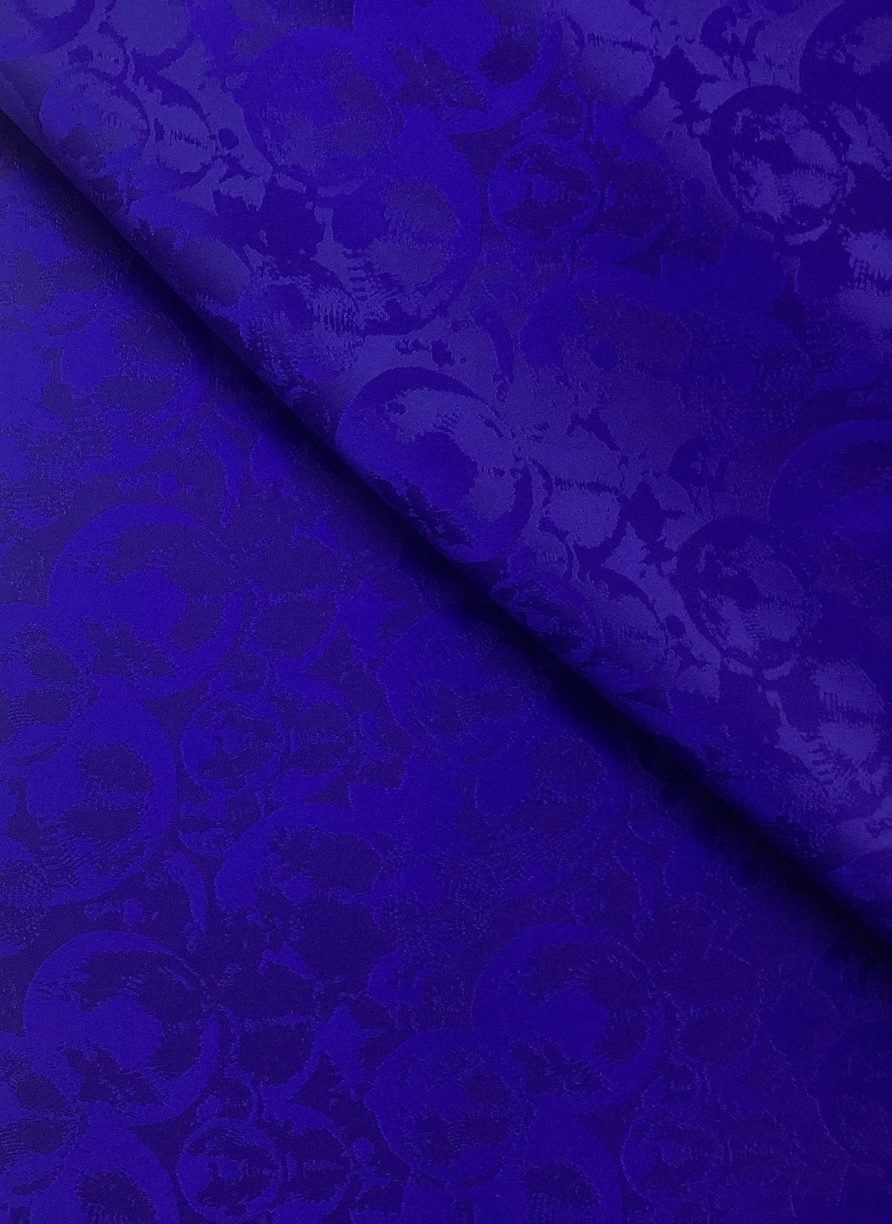 Made in Italy Viscose Jacquard In Electric Blue 