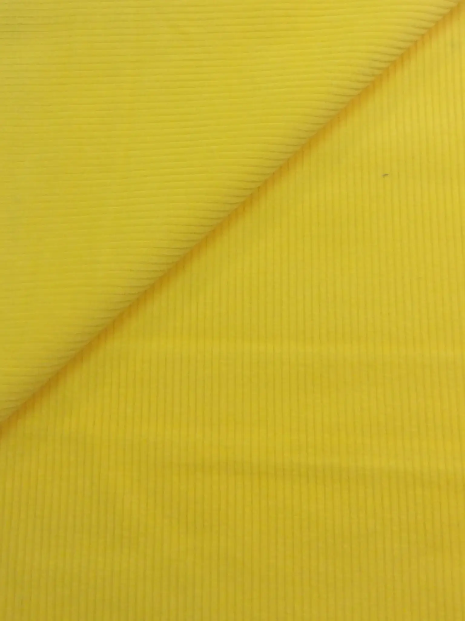 Made in Italy Cotton Corduroy in Bright Yellow 