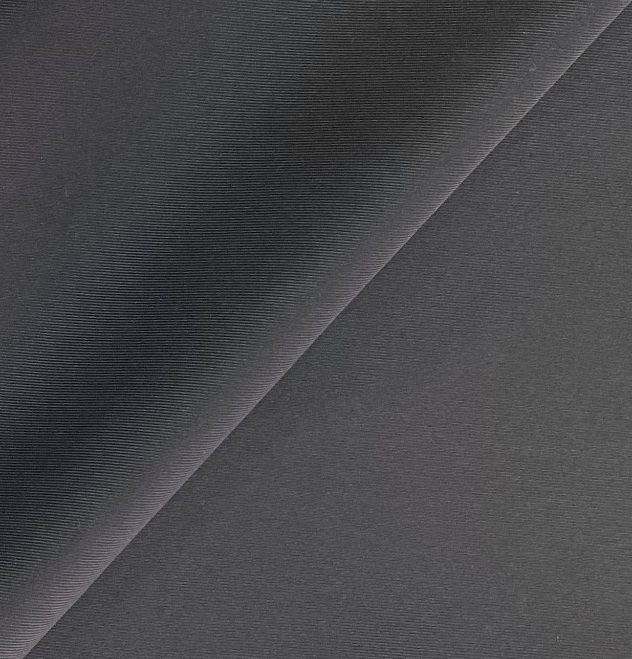 POLY LYCRA STRETCH FAILLE IN BLACK