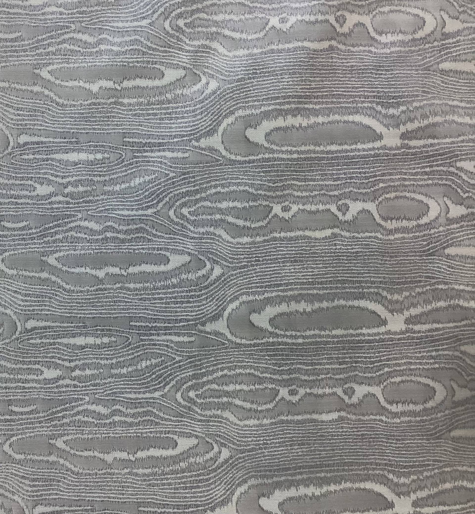 Italian Woven Moiré in Light Denim