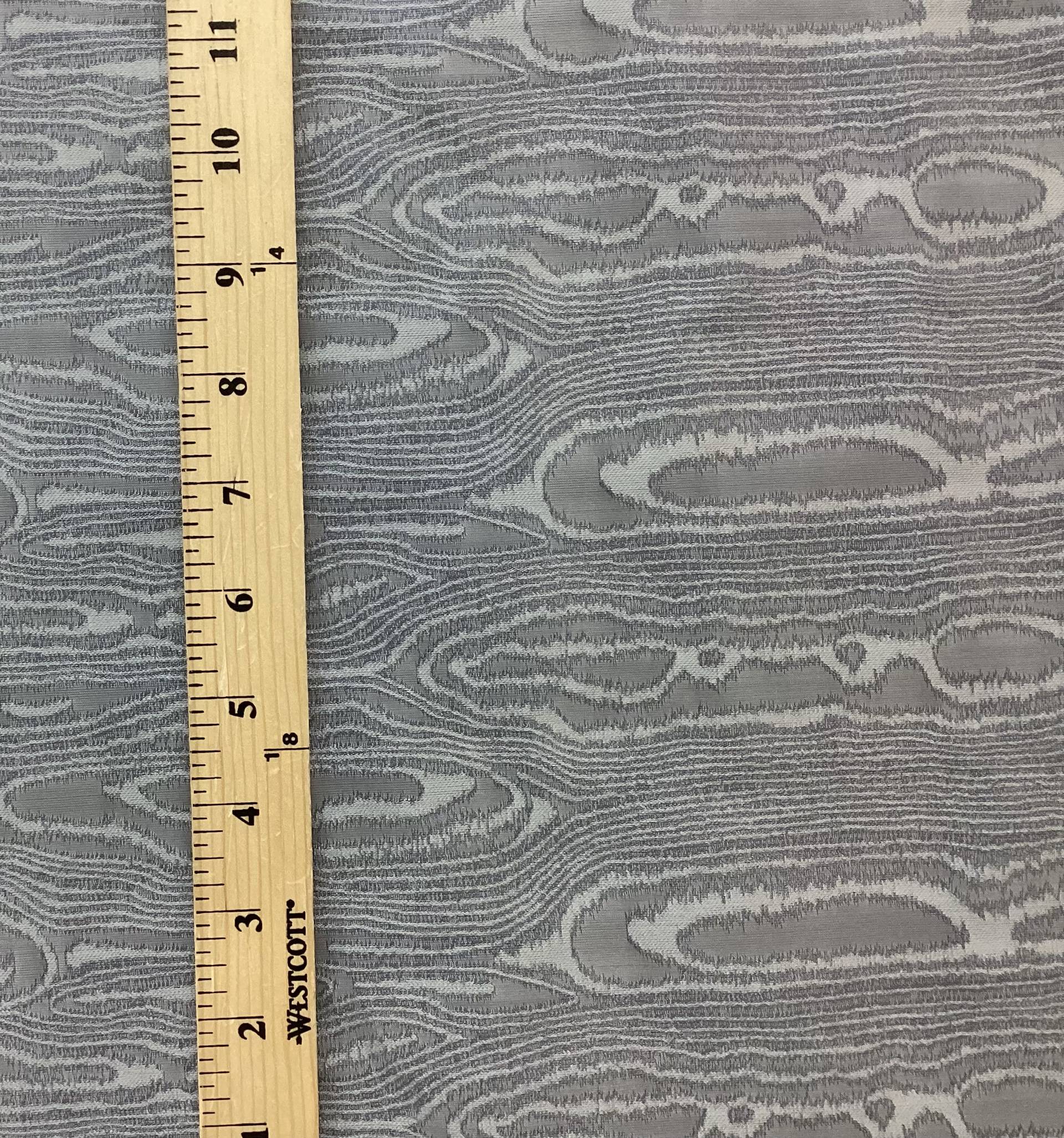 Italian Woven Moiré in Light Denim