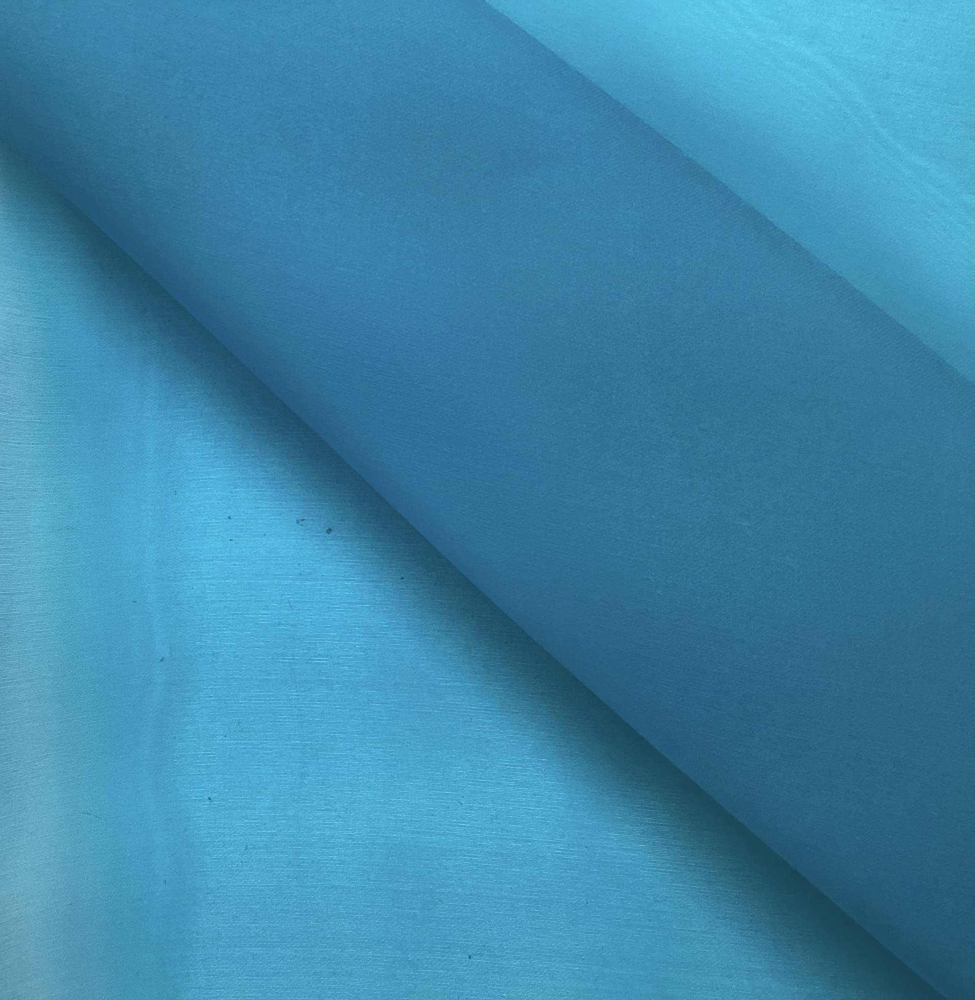 100% Pure Silk Satin Organza In Turquoise 