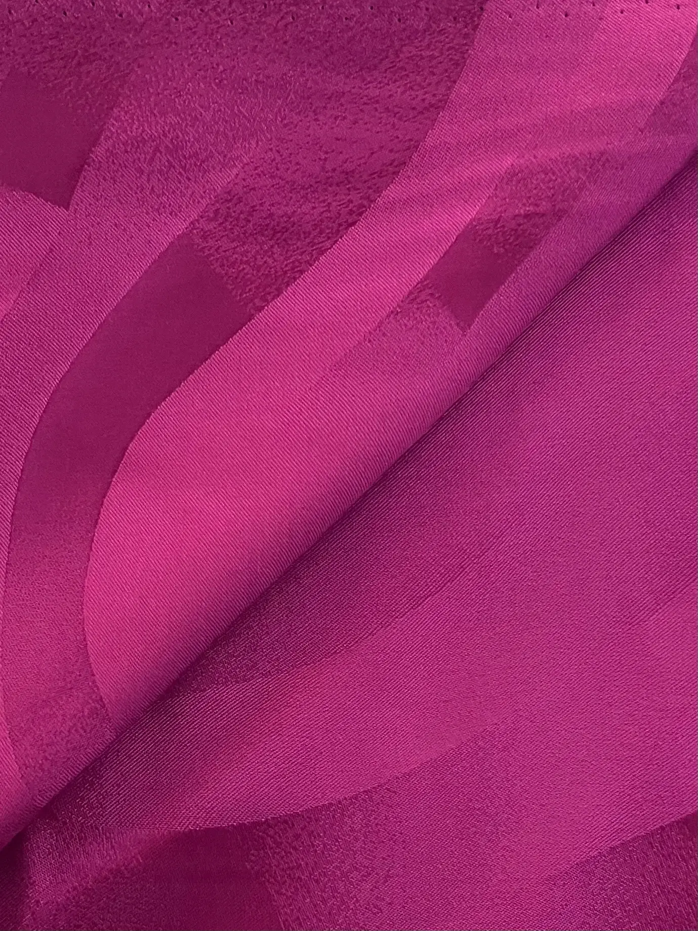 Viscose Acetate Wave Jacquard Royal Fuchsia