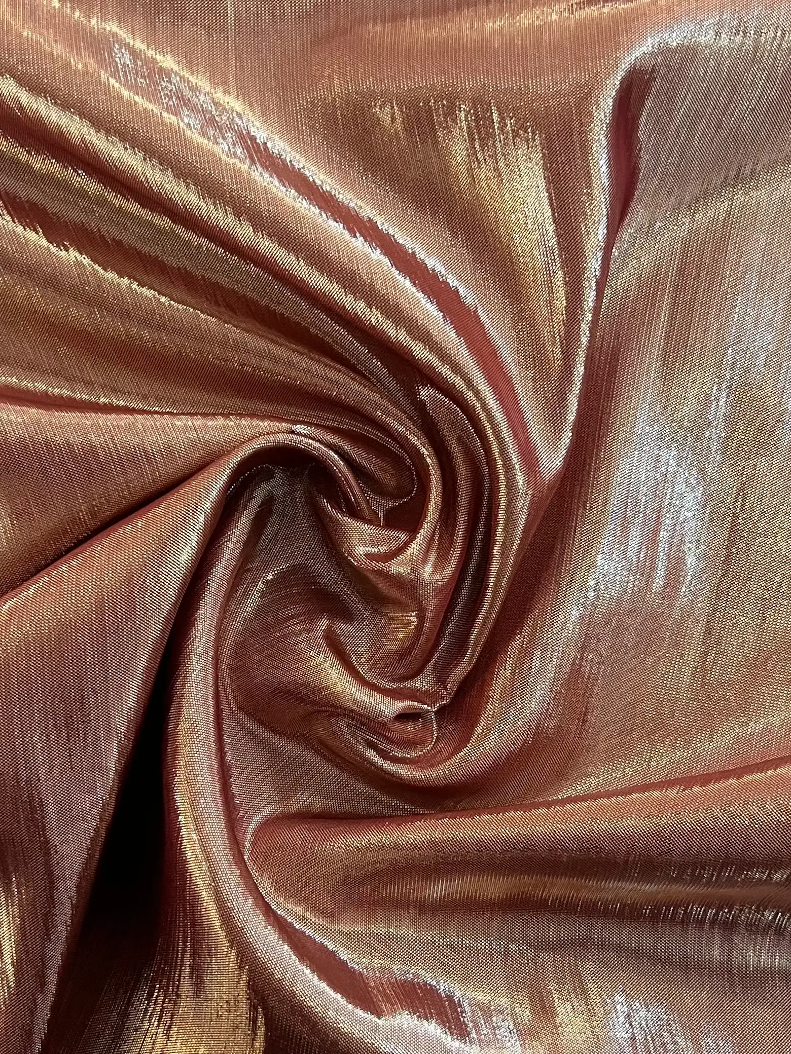 Iridescent Lamé in Brick