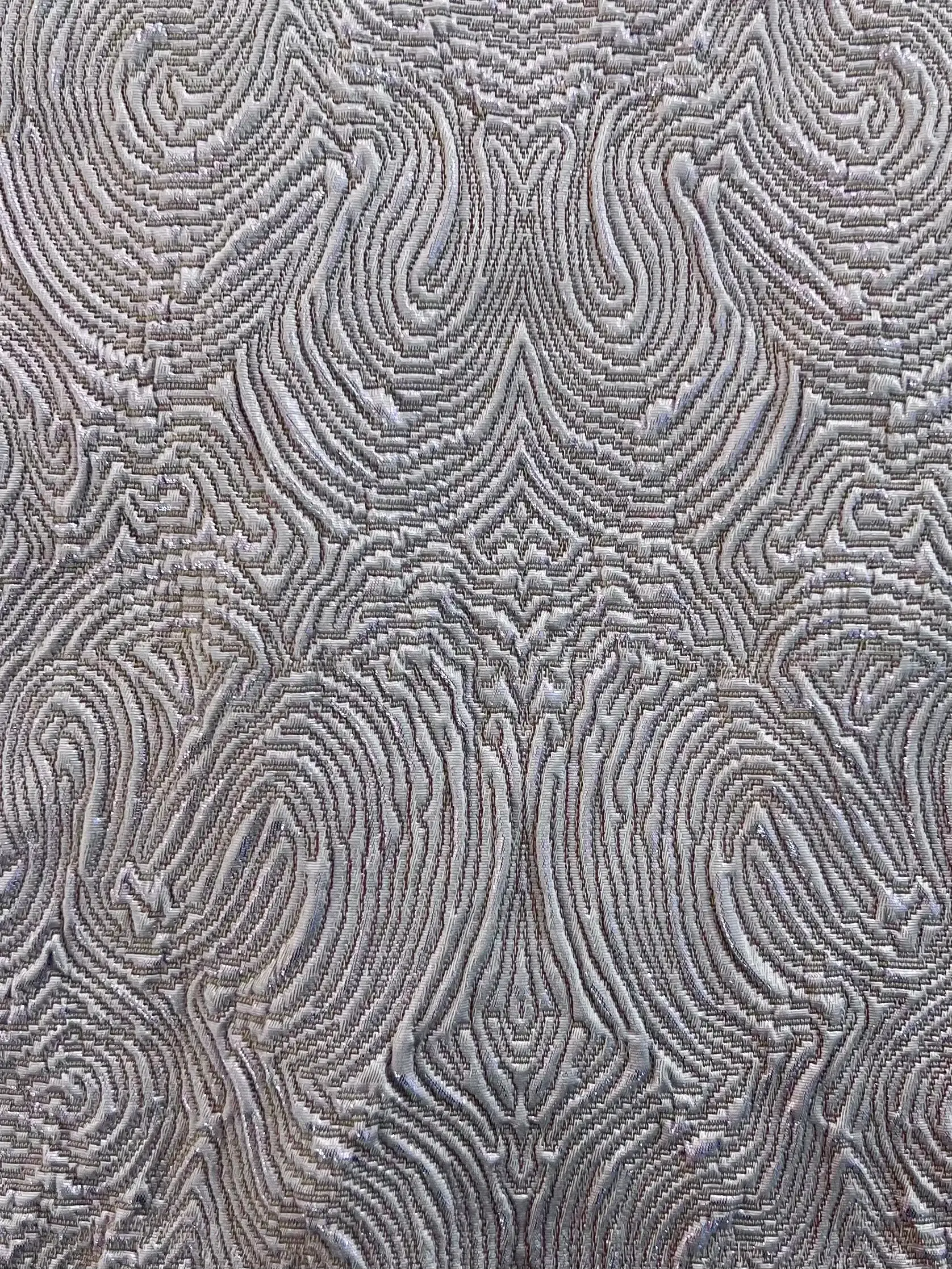Stretch Cloqué in Lurex Lilac 