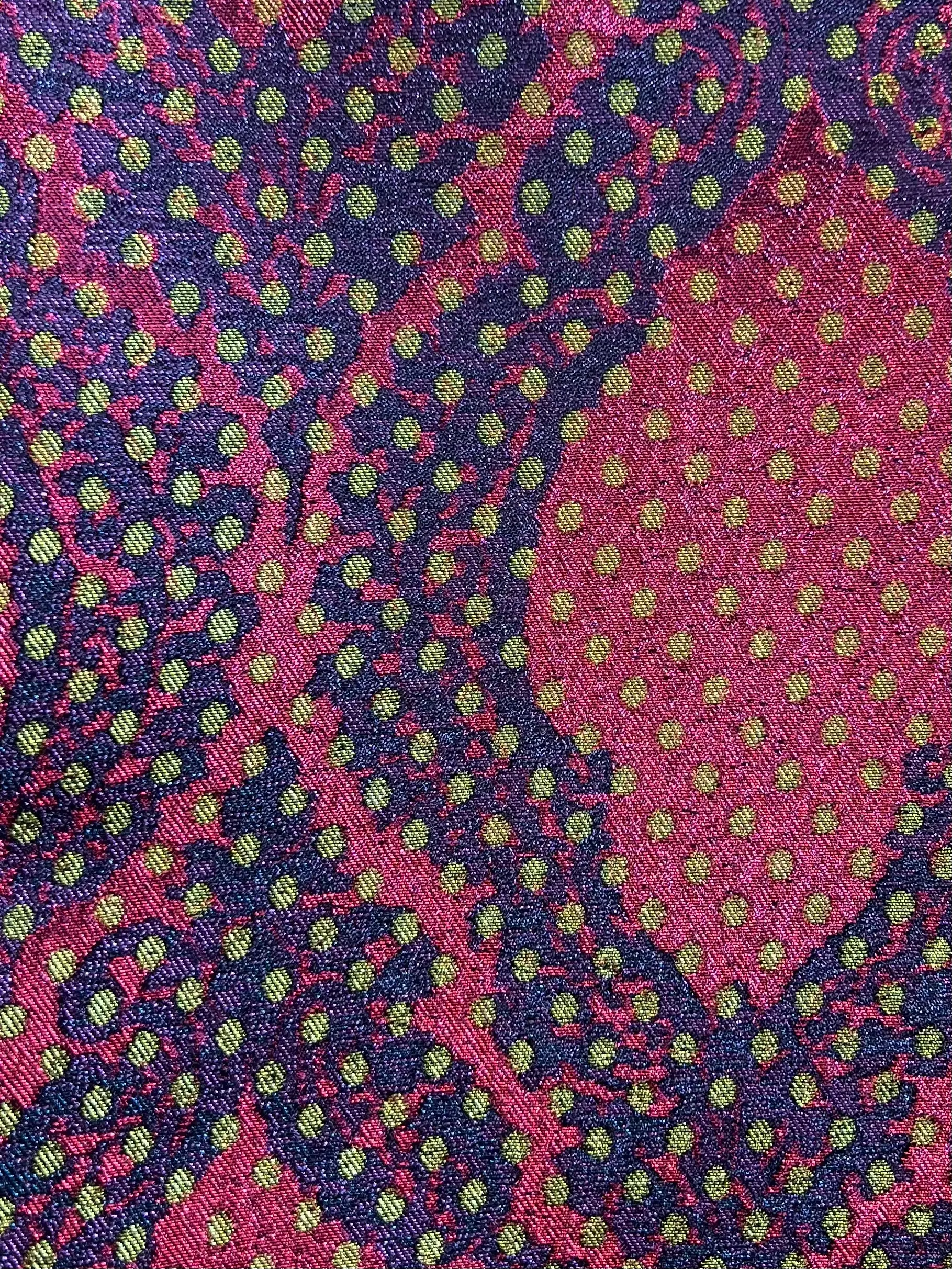 Iridescent "Mirage" Metallic Brocade Purple