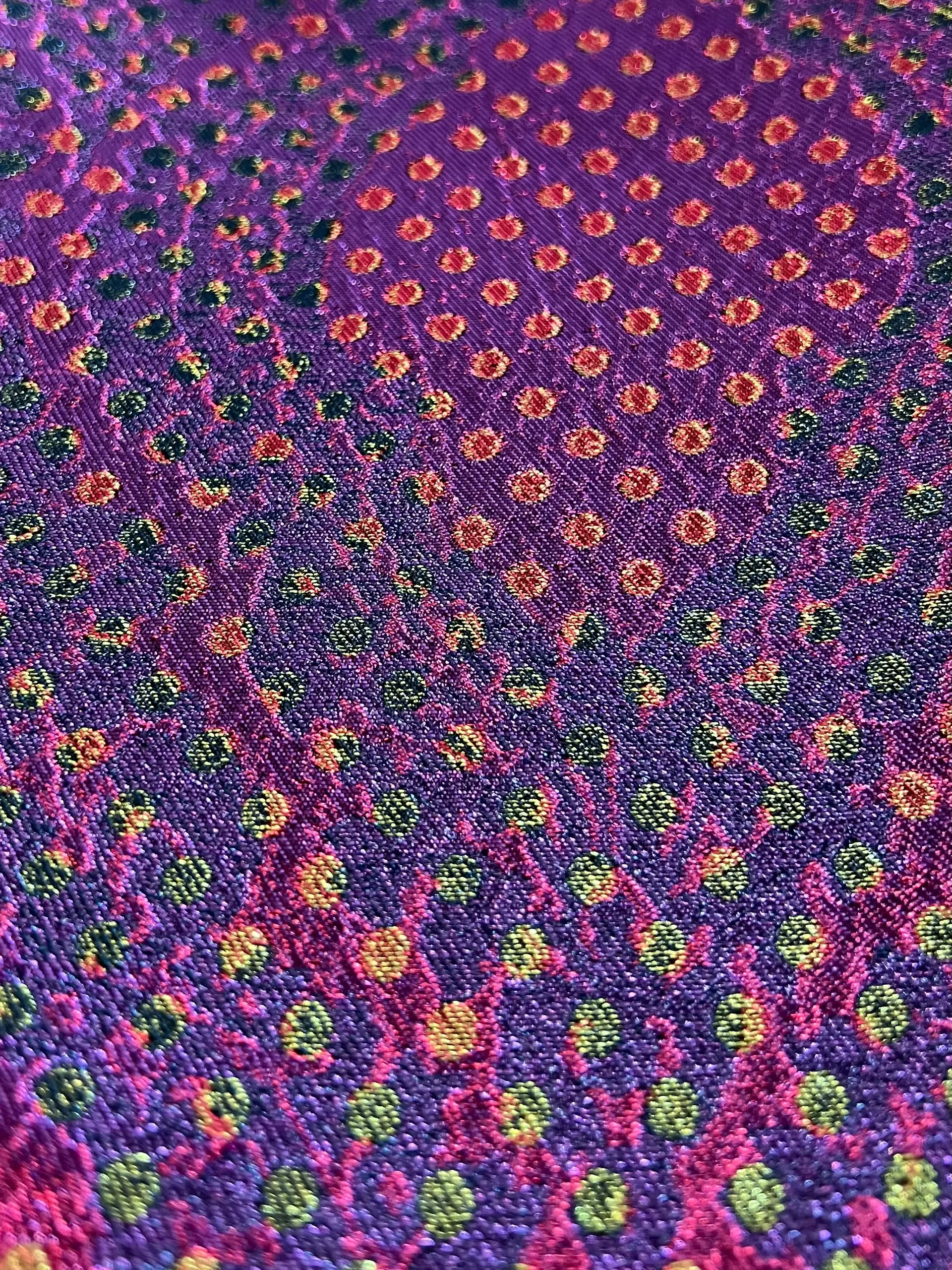 Iridescent "Mirage" Metallic Brocade Purple