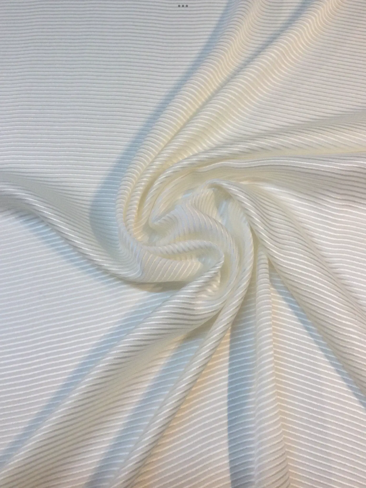 Silk Jacquard with Satin Stripes in Ivory