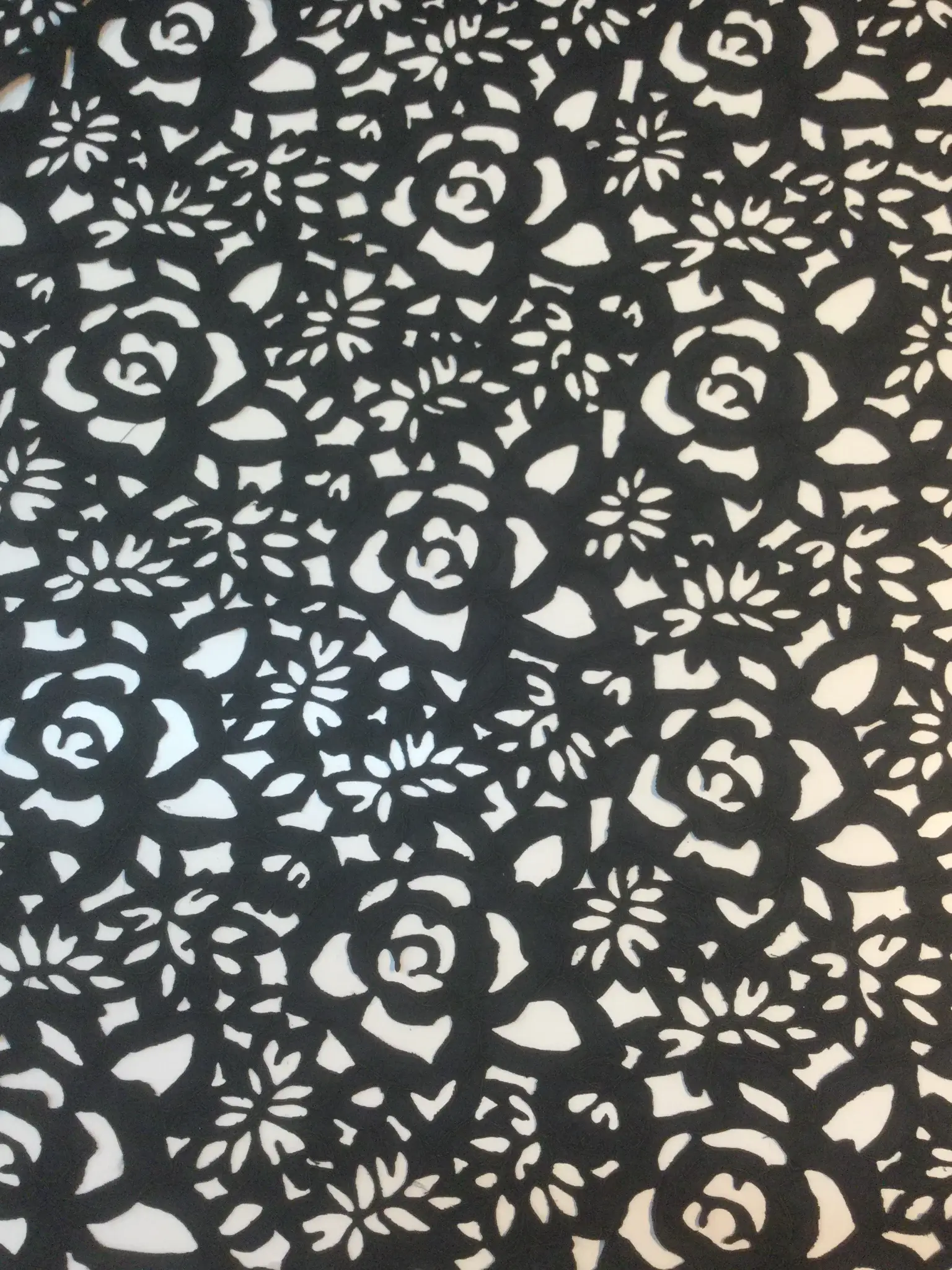 Laser Cut Corded Microsuede in Ash Black