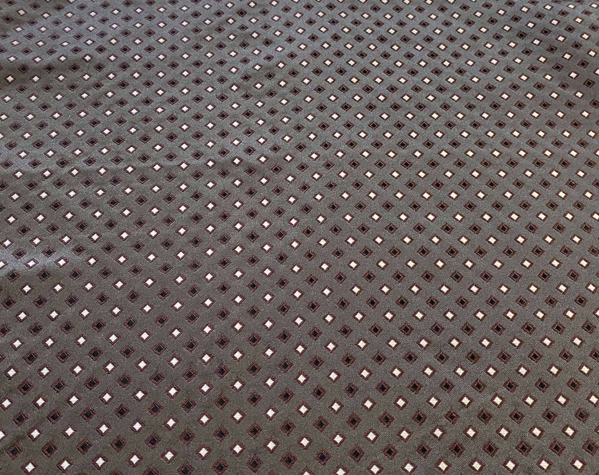 Italian Silk Tie Brocade Fabric in Warehouse