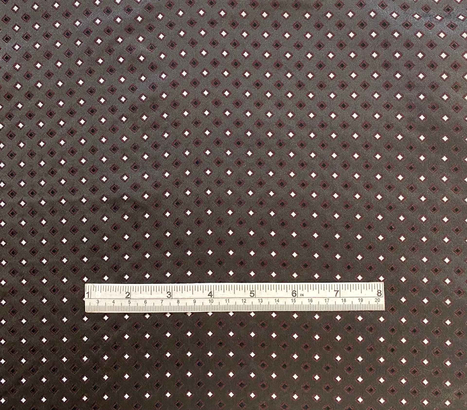 Italian Silk Tie Brocade Fabric in Warehouse