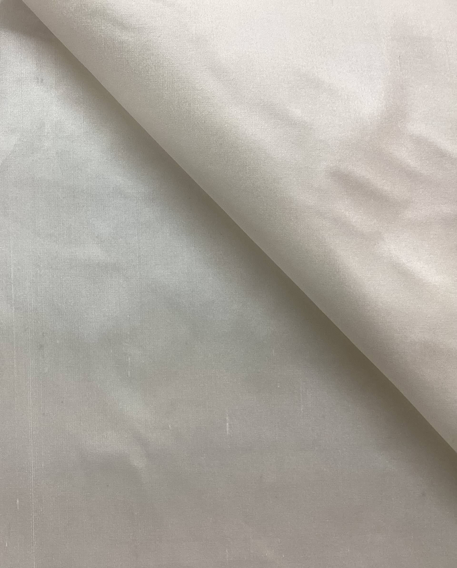 Pure Silk Duppioni in Eggshell 