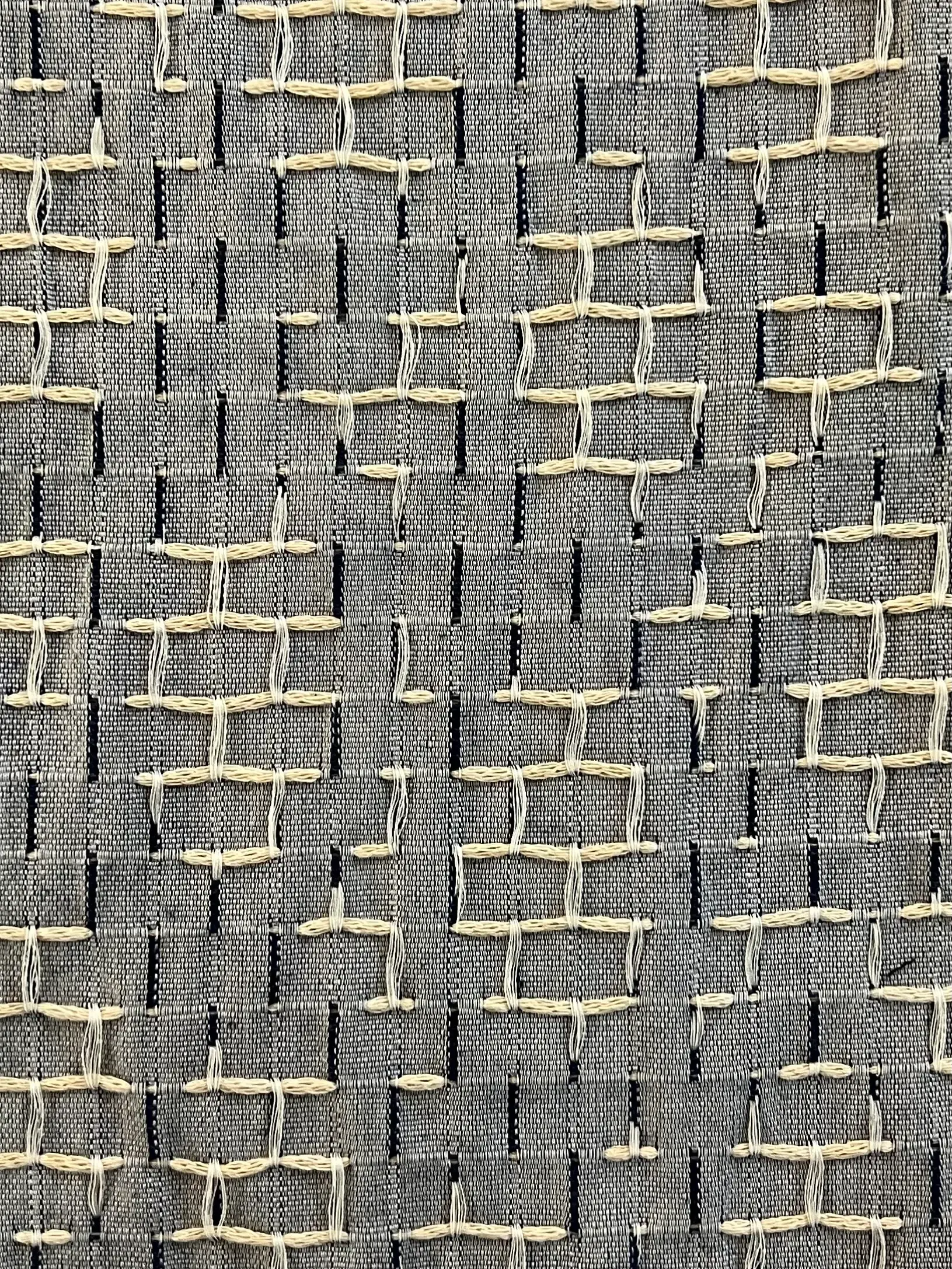 Novelty Woven Cotton in Navy